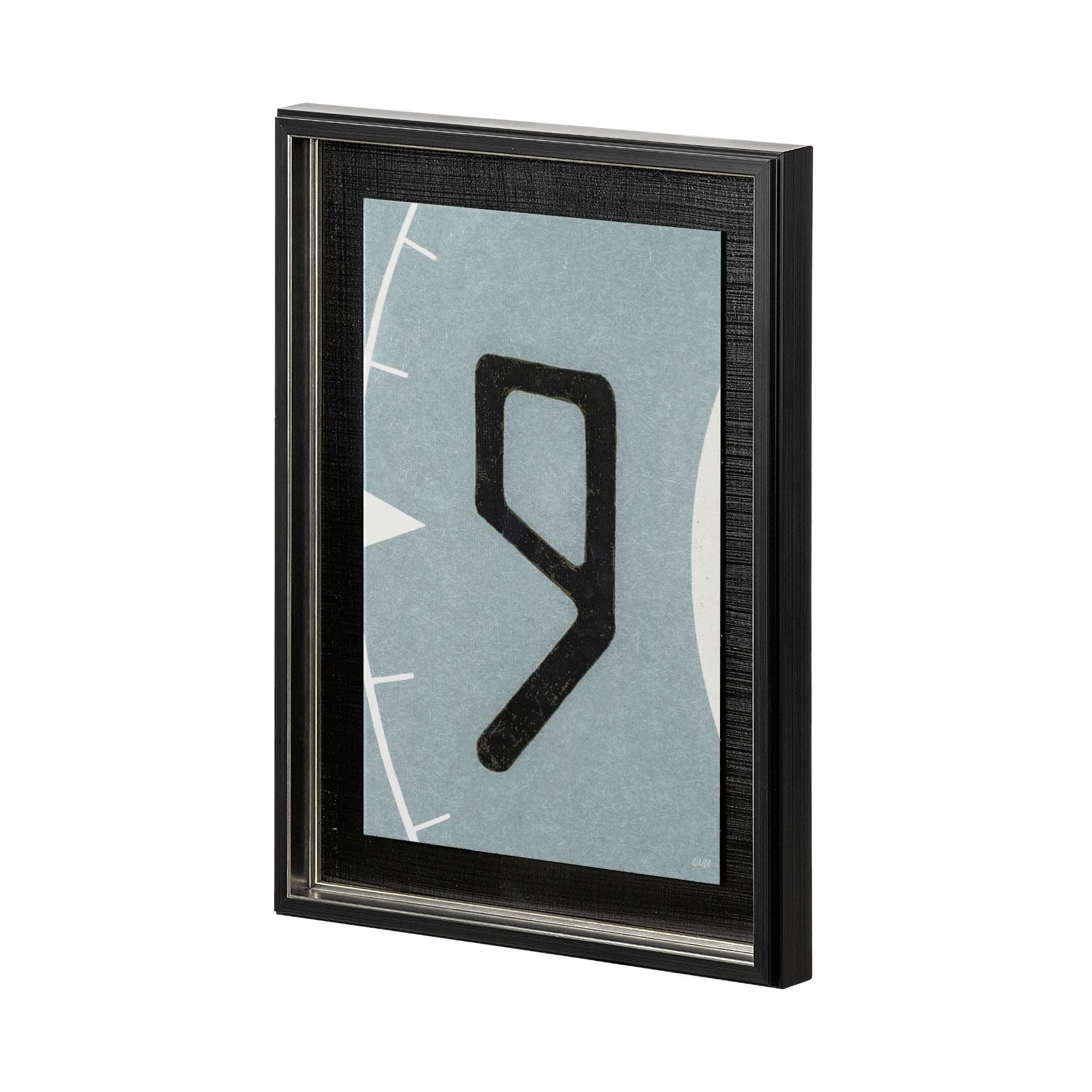 Value Collector 9 by Mercana Studio a Hand Embellished Textured Framed Art Print — product photograph