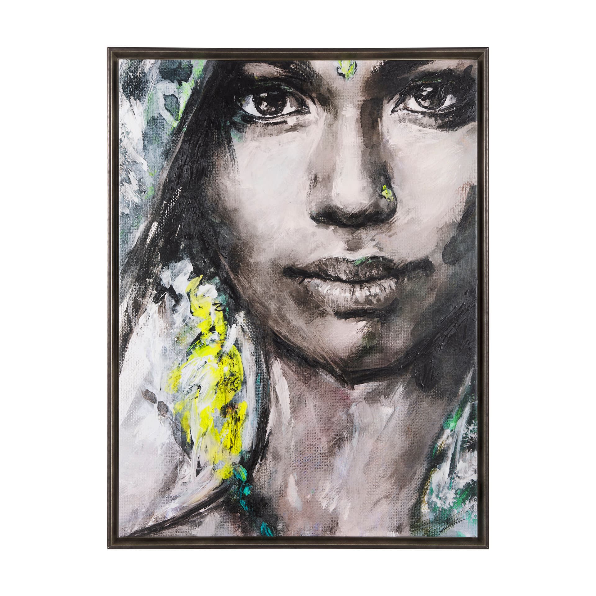 Unity V Woman (FL) by Mercana Studio a Hand Embellished Textured Framed Canvas — product photograph