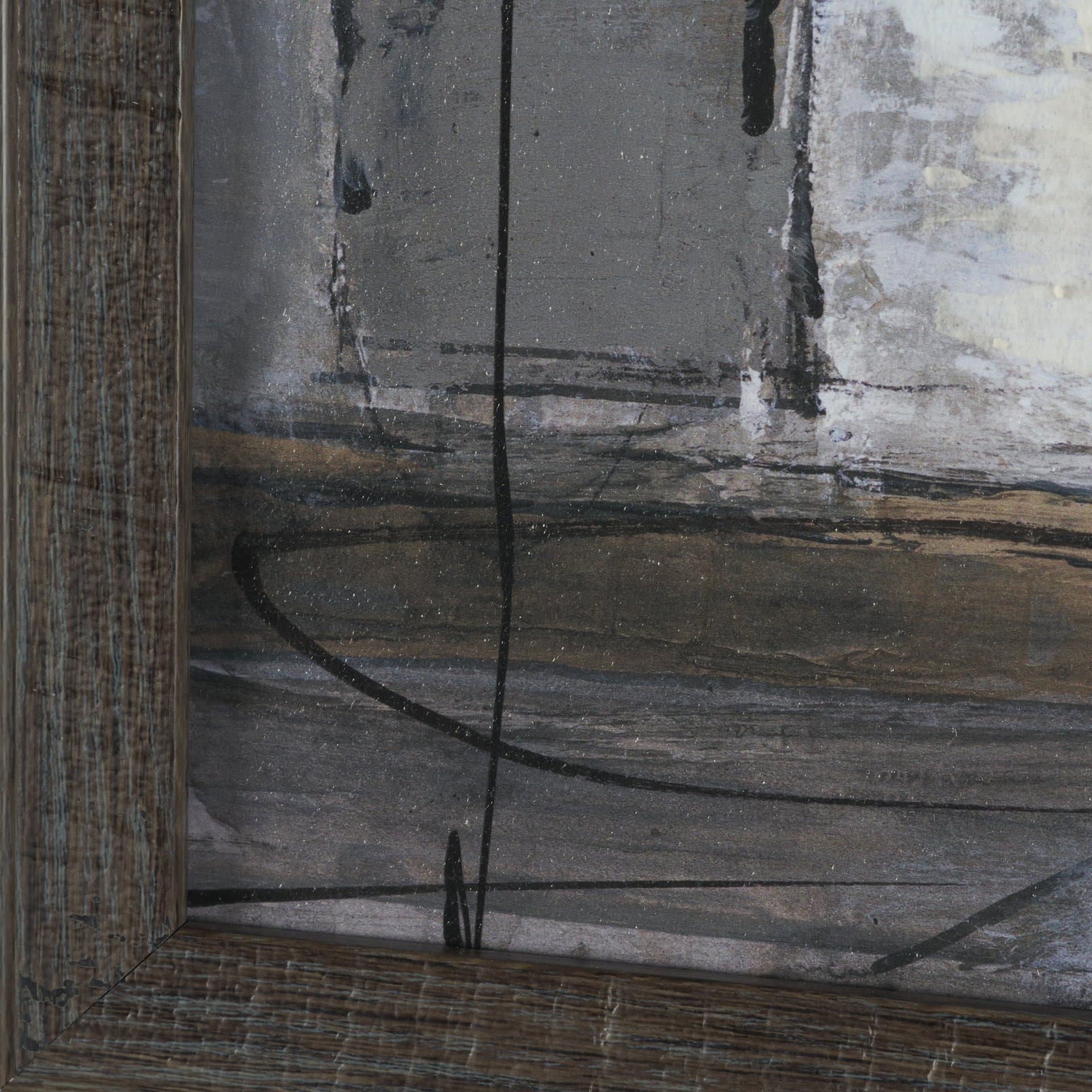 Community 1D by Mercana Studio Hand-Embellished Textured Framed Artwork Matted — product photograph