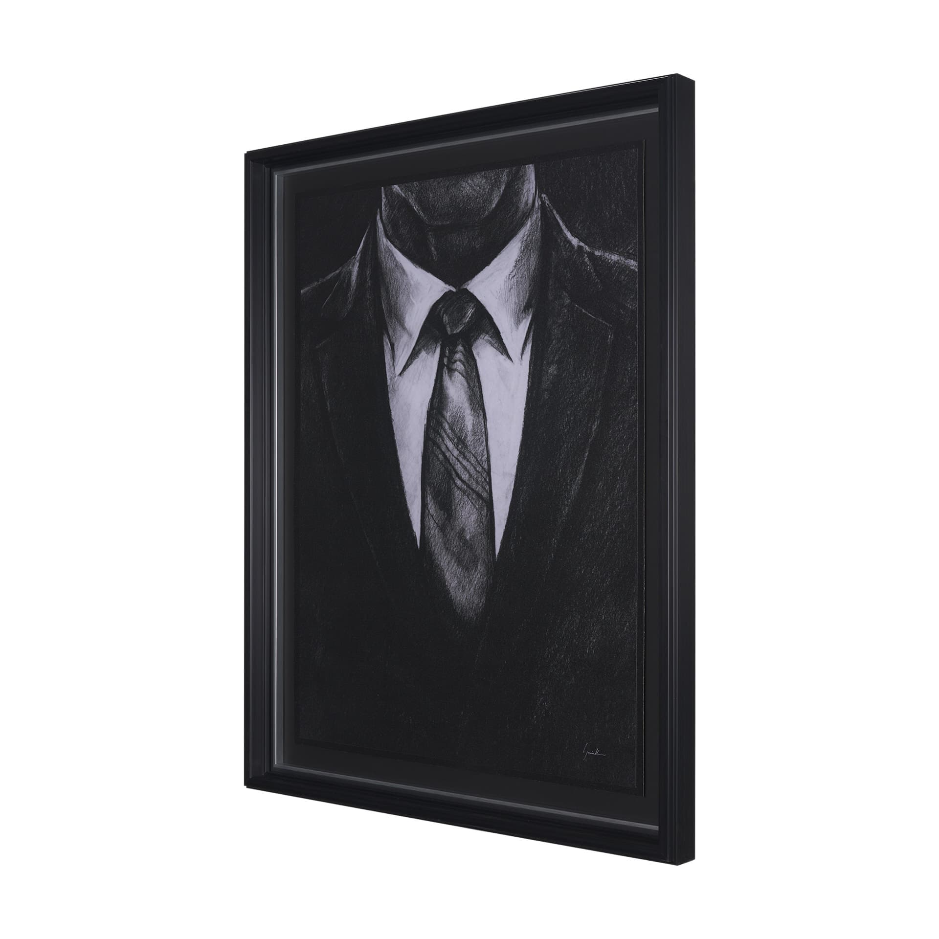 Sharp by Mercana Studio a Hand Embellished Framed Art Print Matted under Glass — product photograph