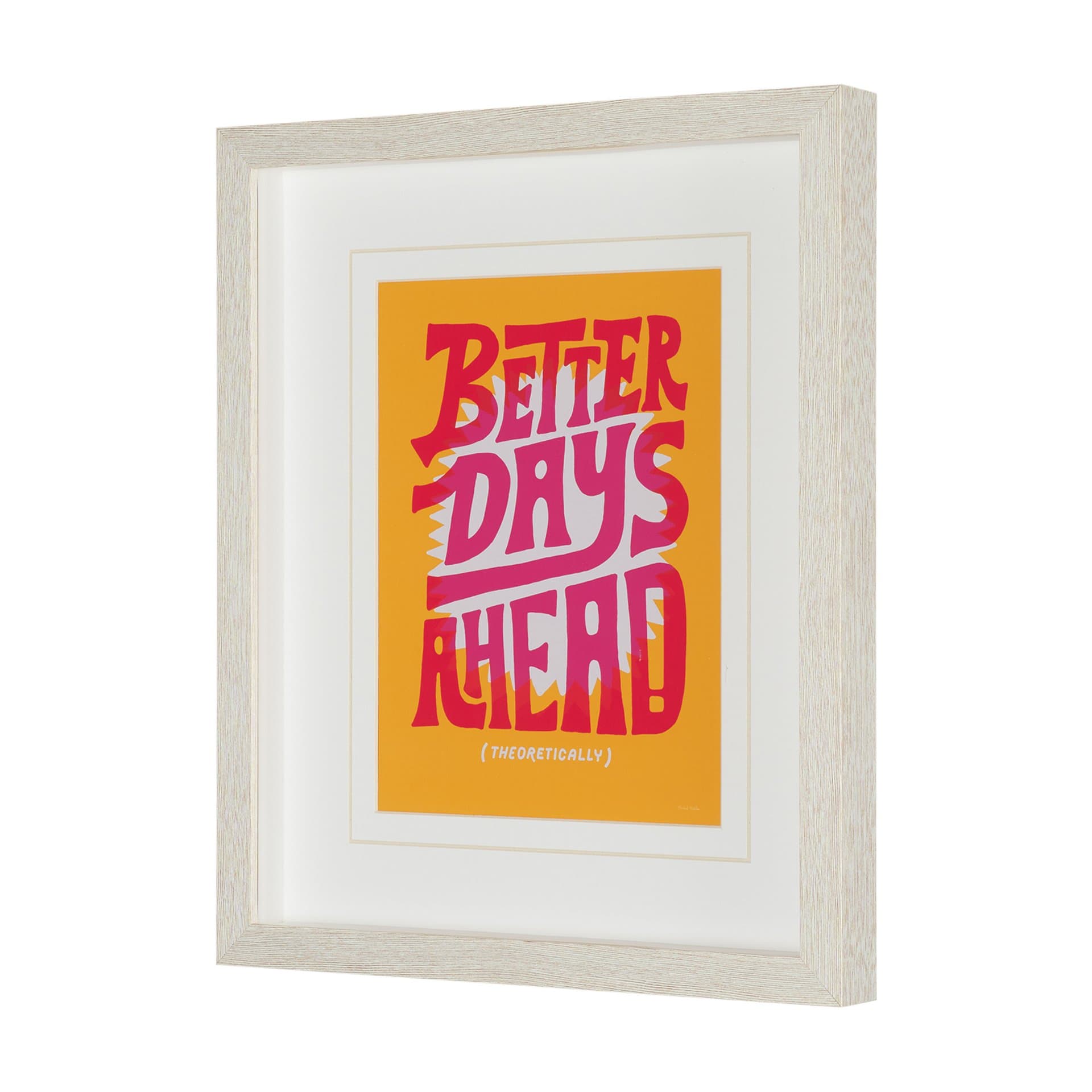 Motivation Mantra III by Michael Mullan Framed Artwork Matted under Glass — product photograph