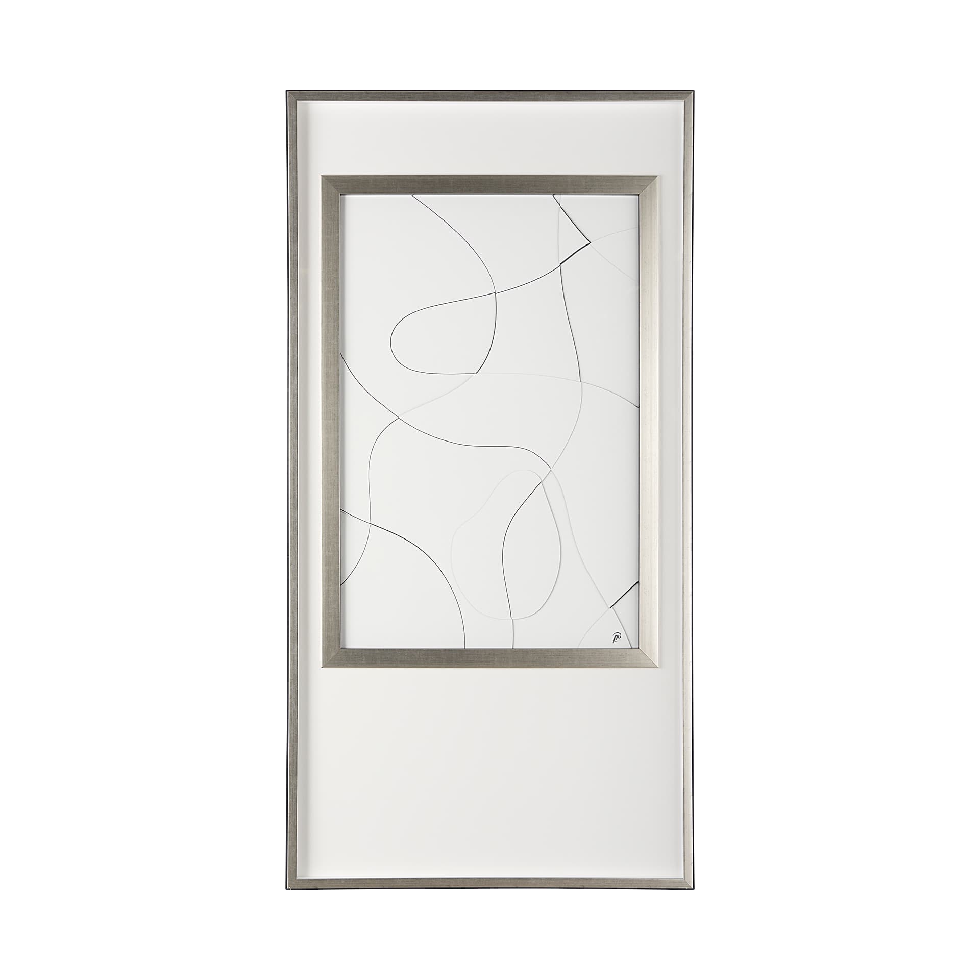 Geometry Experiment II by Studio M a handmade Original Framed Artwork under Glass — product photograph