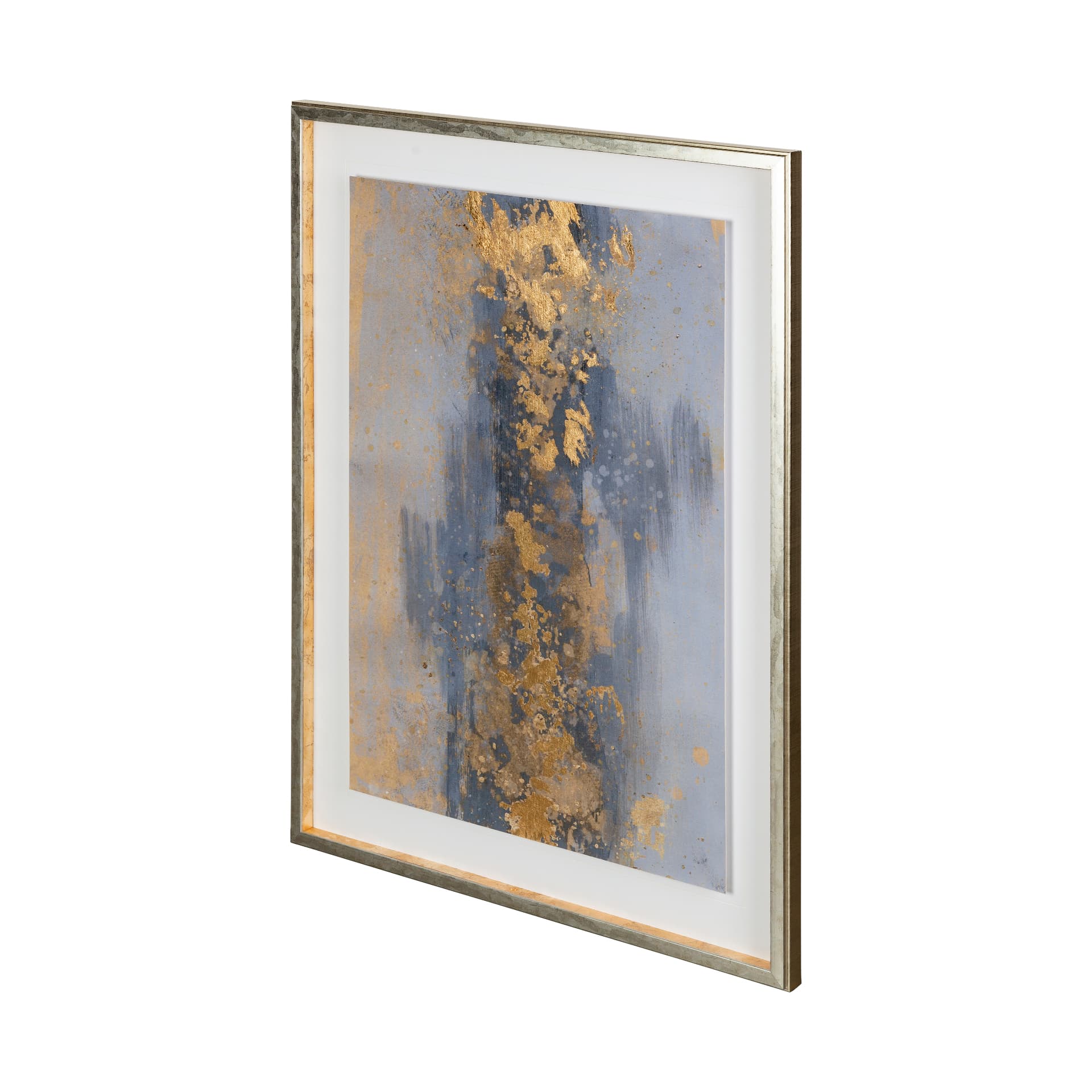 Concrete Gold 2 by Altamura a Hand Embellished Textured Framed Art Print Matted under Glass — product photograph