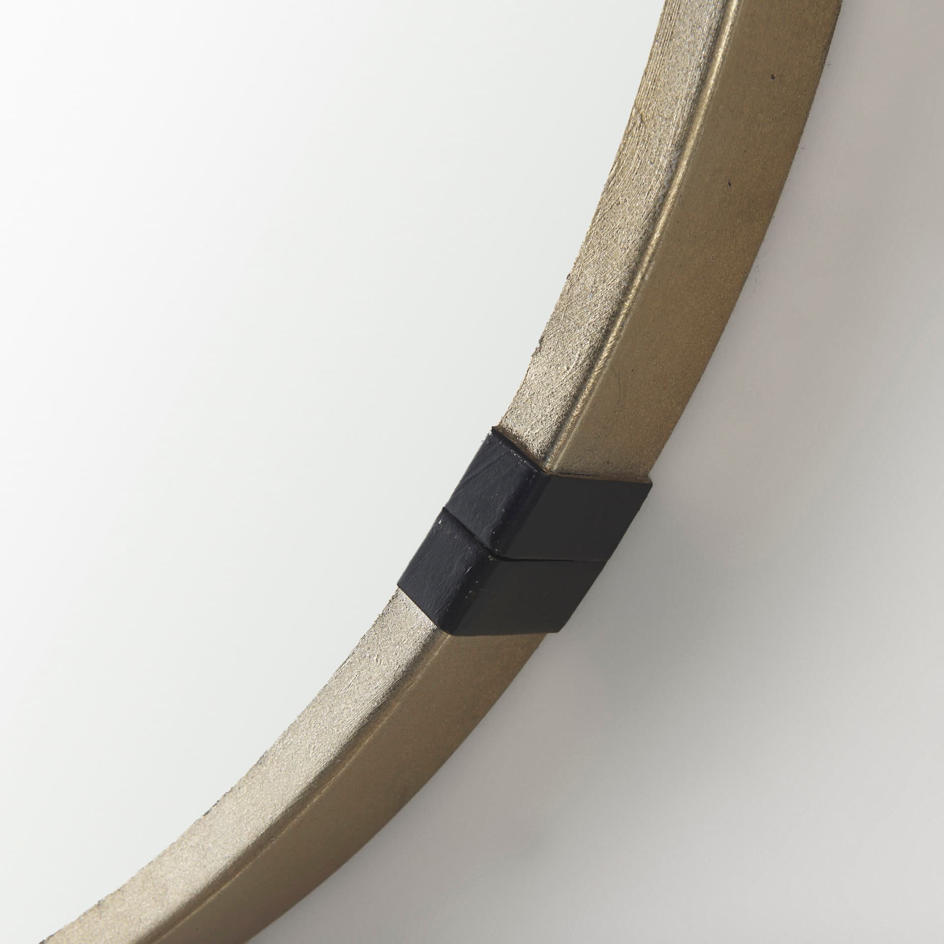 Melissa 23" Small Round Gold Metal Wall Mirror — product photograph
