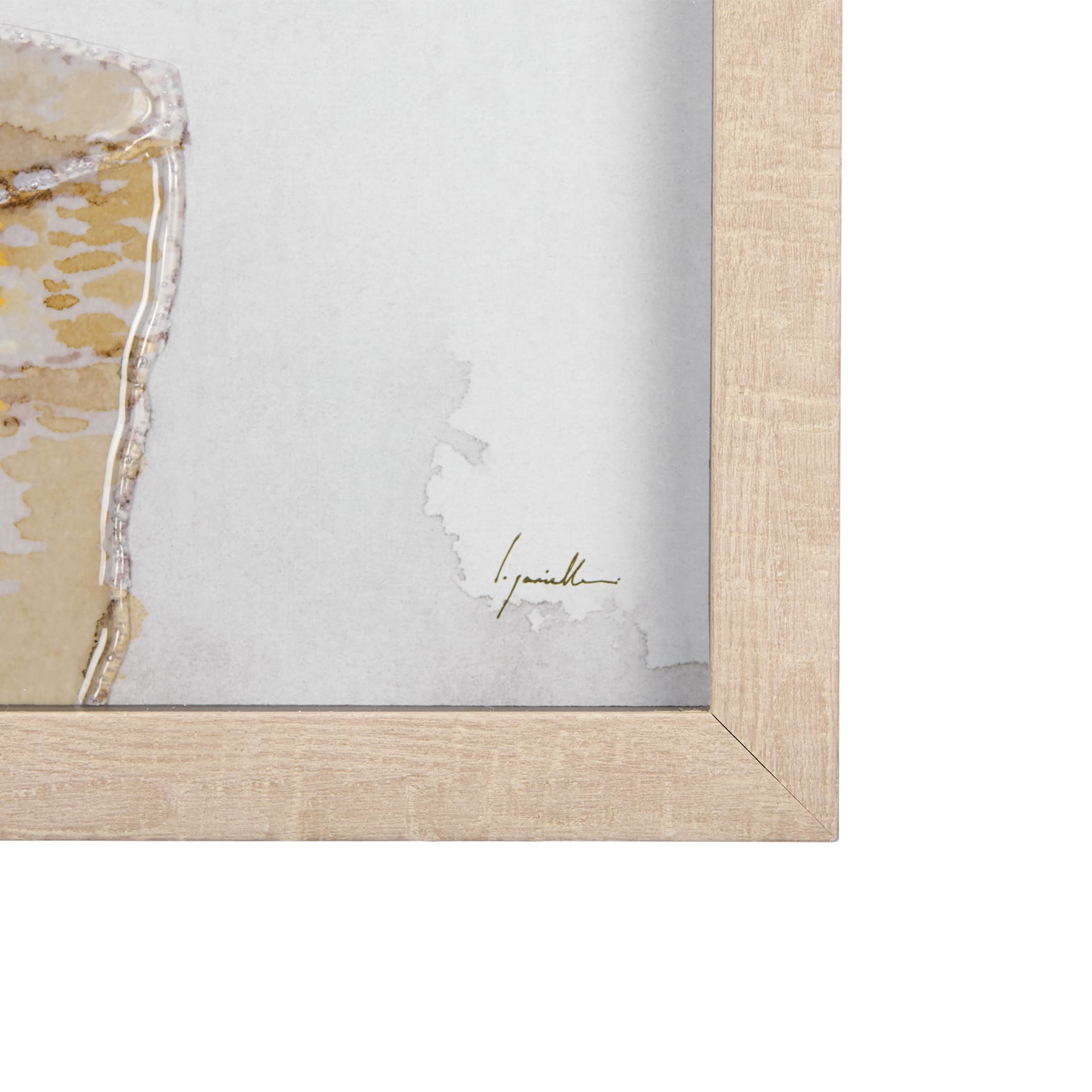 Arid Solitude II by Mercana Studio a Hand Embellished Textured Framed Art Print Matted under Glass — product photograph