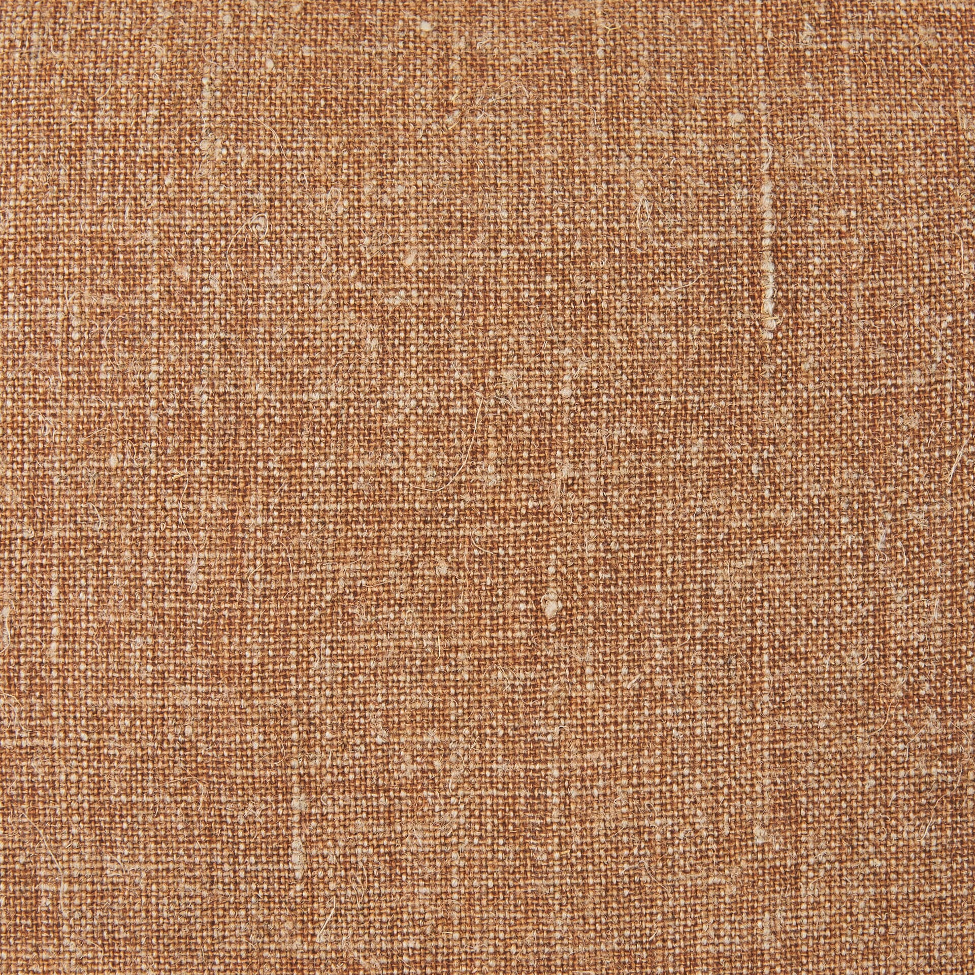 Jack 22x22 Rust Linen Square Decorative Pillow Cover w/Down Filler — product photograph