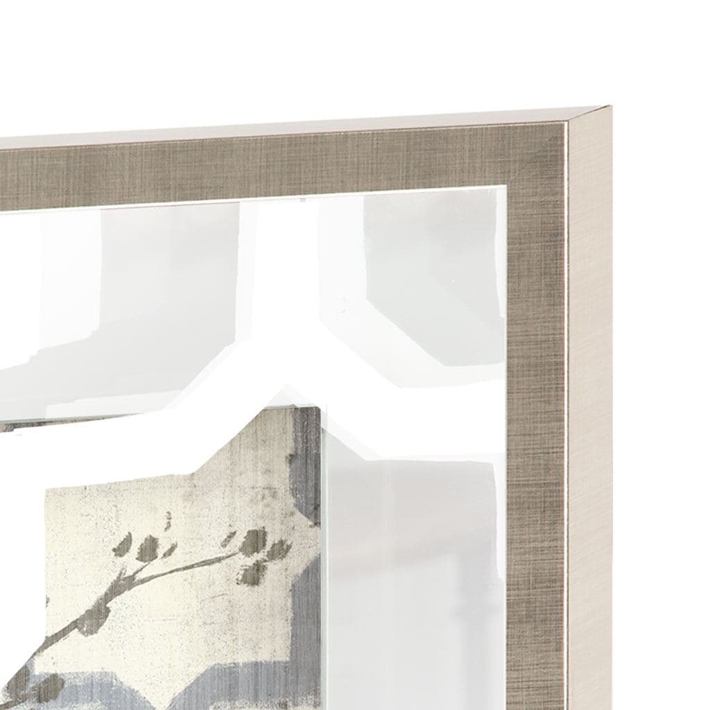 Silhouette & Pattern VI (MC) Jennifer Goldberger Hand Embelished Framed Art Print Matted under Glass — product photograph