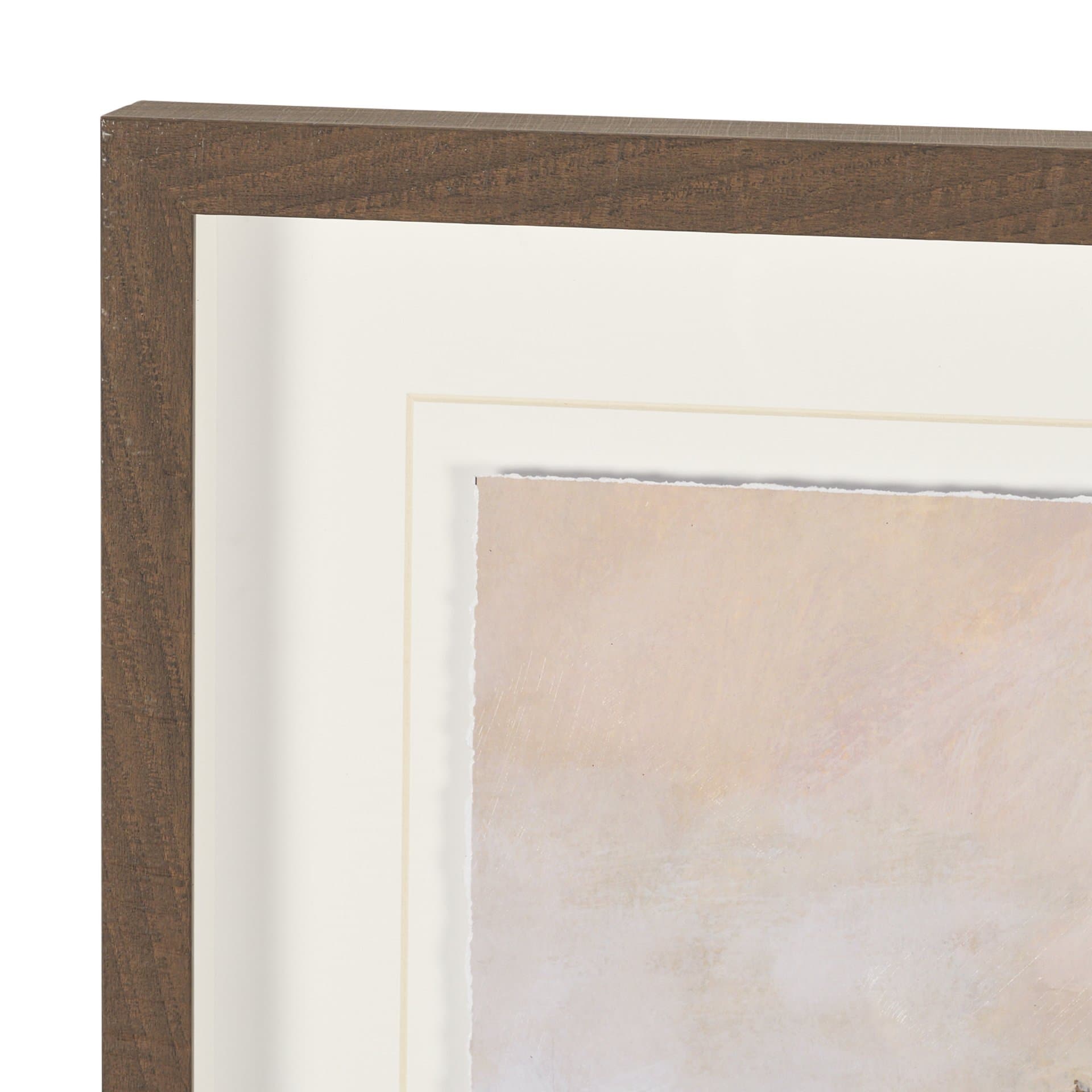 Peaceful Forest II by Mercana Studio Hand-Embellished Textured Framed Artwork Matted under Glass — product photograph