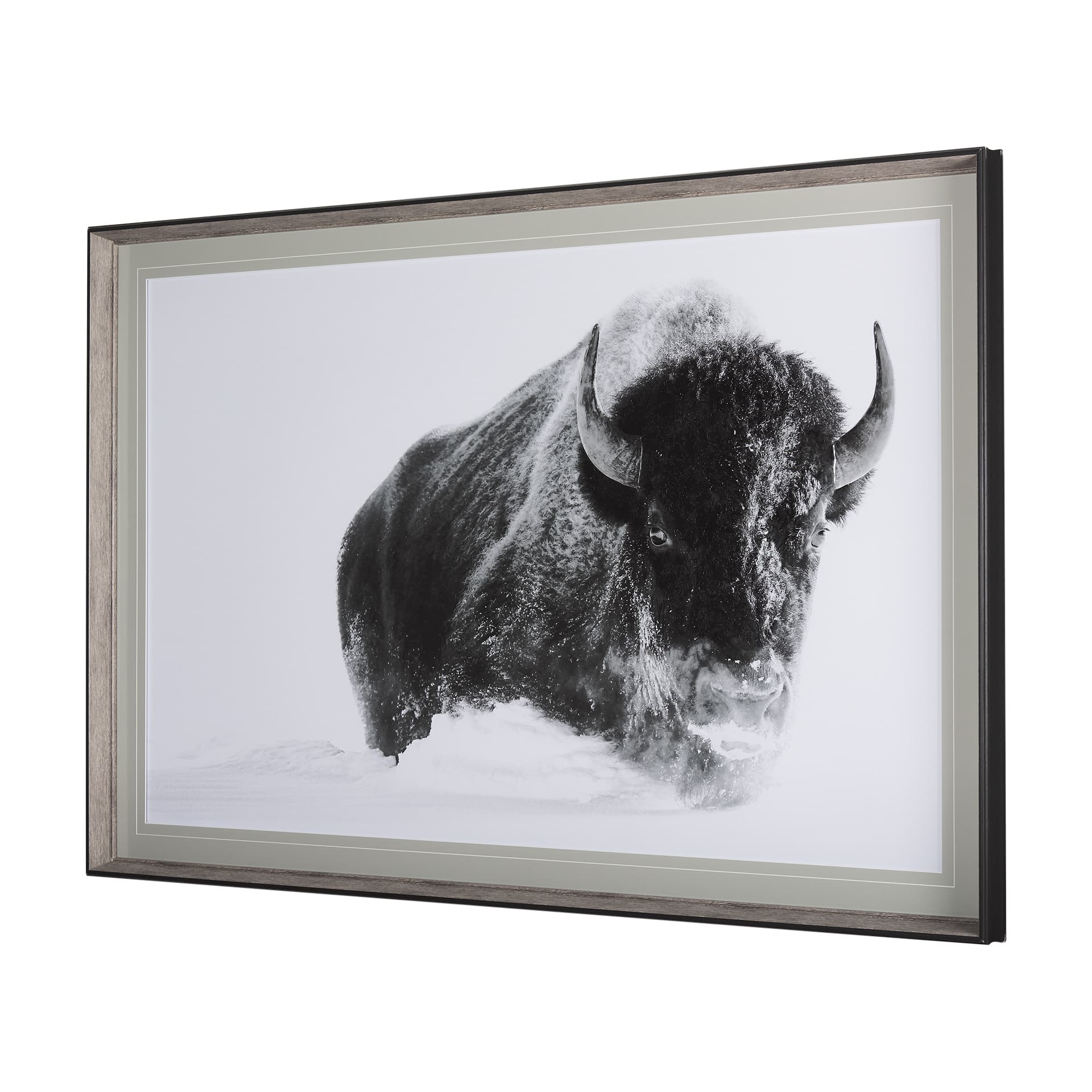 A Struggle by Mercana Studio a Hand Embellished Textured Framed Photo Art Print Matted under Glass — product photograph