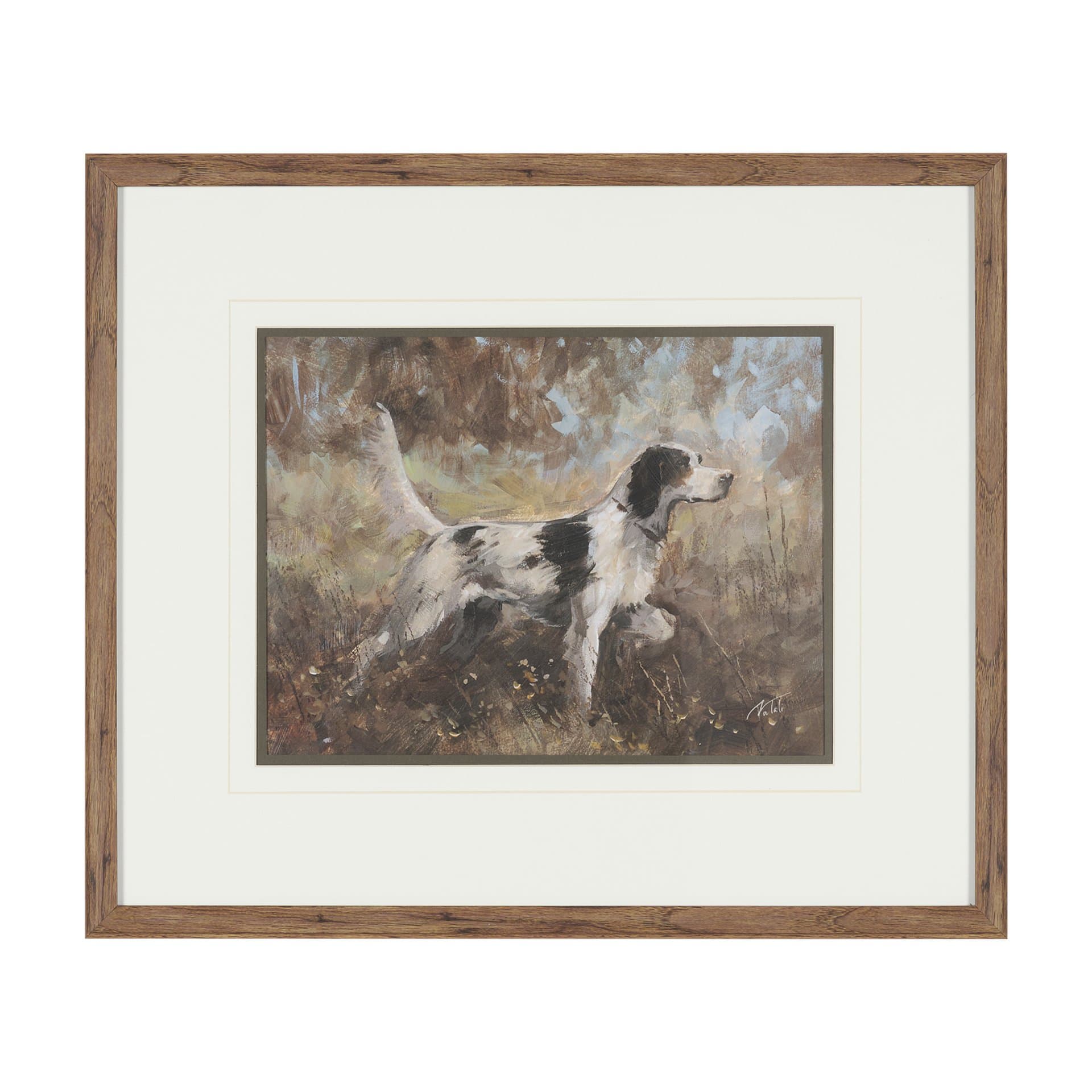 The Loyal Tracker I by Mercana Studio Textured Framed Artwork Matted under Glass — product photograph