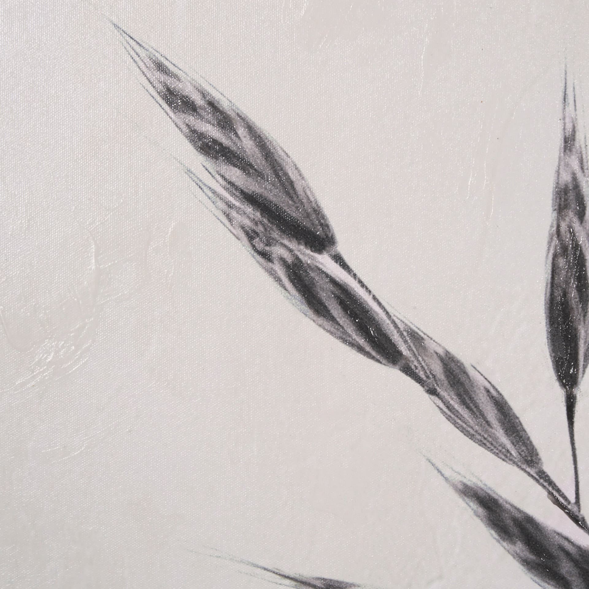 Wheat Grass III by Mercana Studio a Hand Embellished Textured Framed Canvas — product photograph