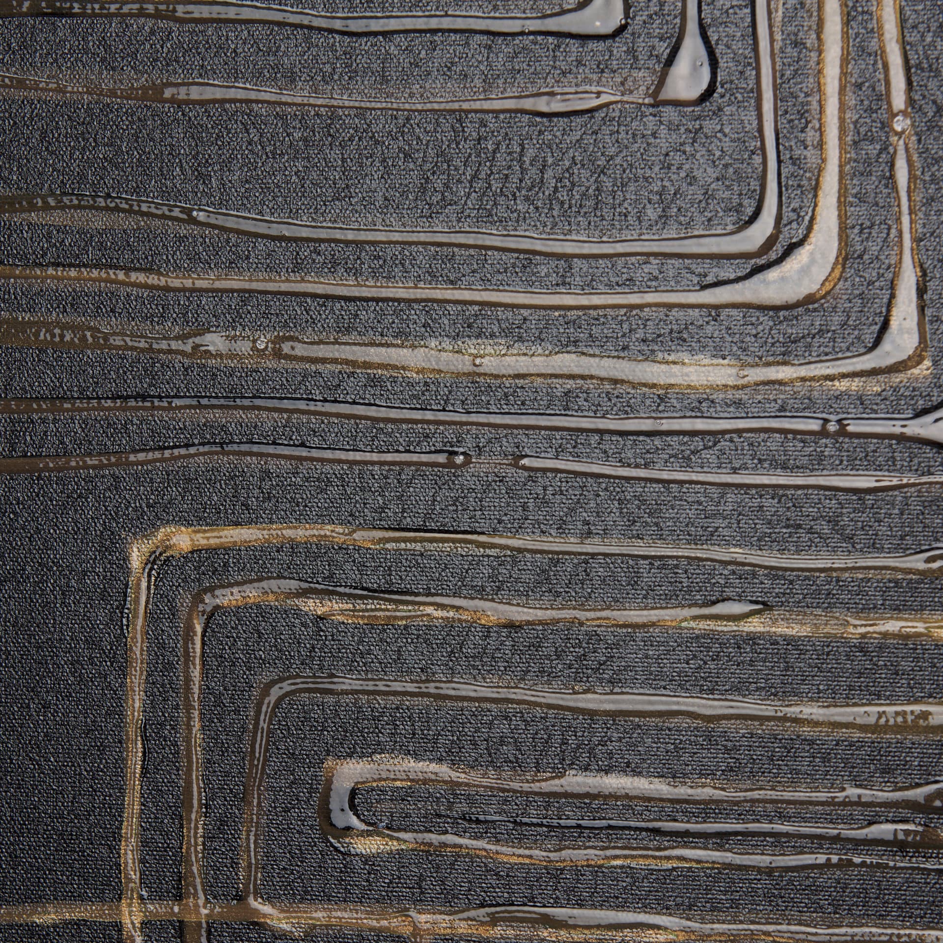 Lines I by Mercana Studio a Hand Embellished Textured Canvas — product photograph