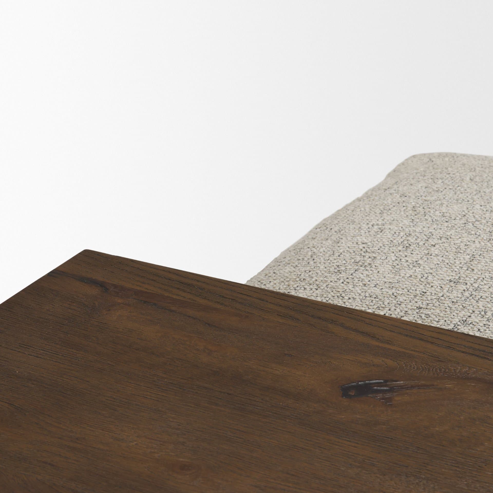 Trayden Gray Fabric w/ Brown Slider Top Coffee Table 55.0X 37.0X 46.0 (cm) — product photograph