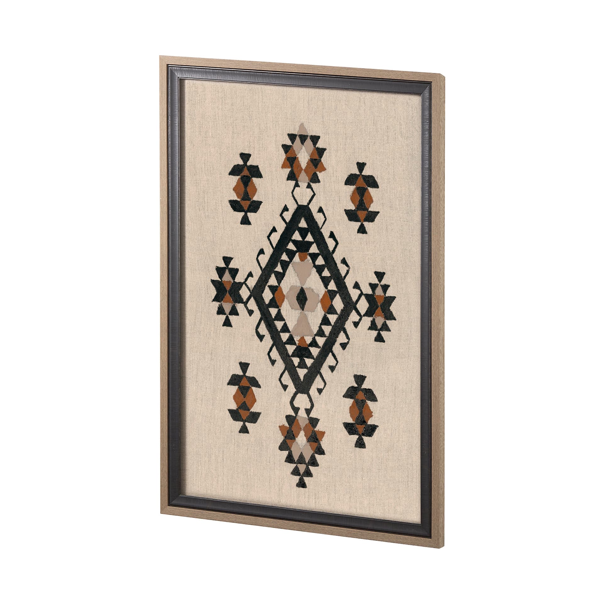 Creamy Tapestry II by Mercana Studio a Hand Embellished Textured Framed Art Print — product photograph