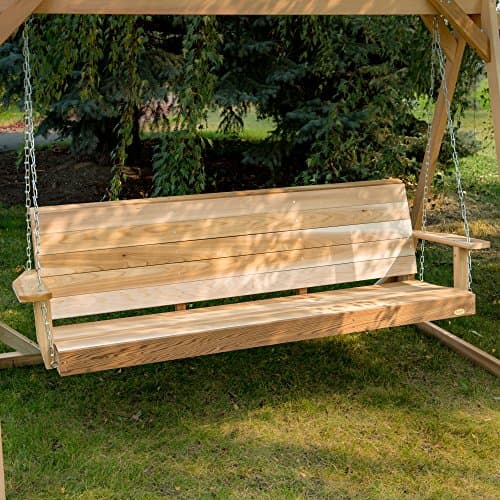 6-Ft Cedar Porch Swing — product photograph