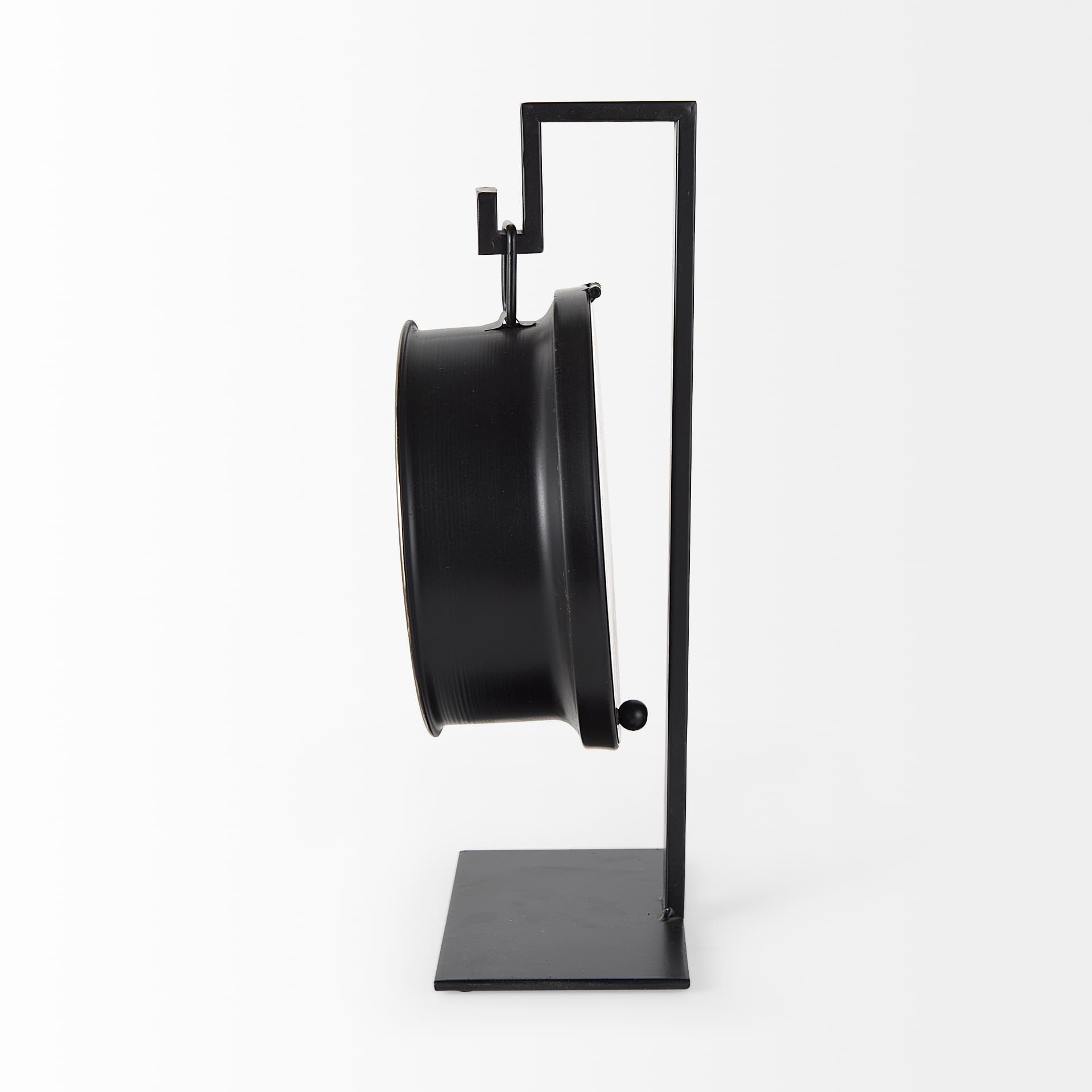 Taxz Metallic Brown Metal Hanging Table Clock — product photograph