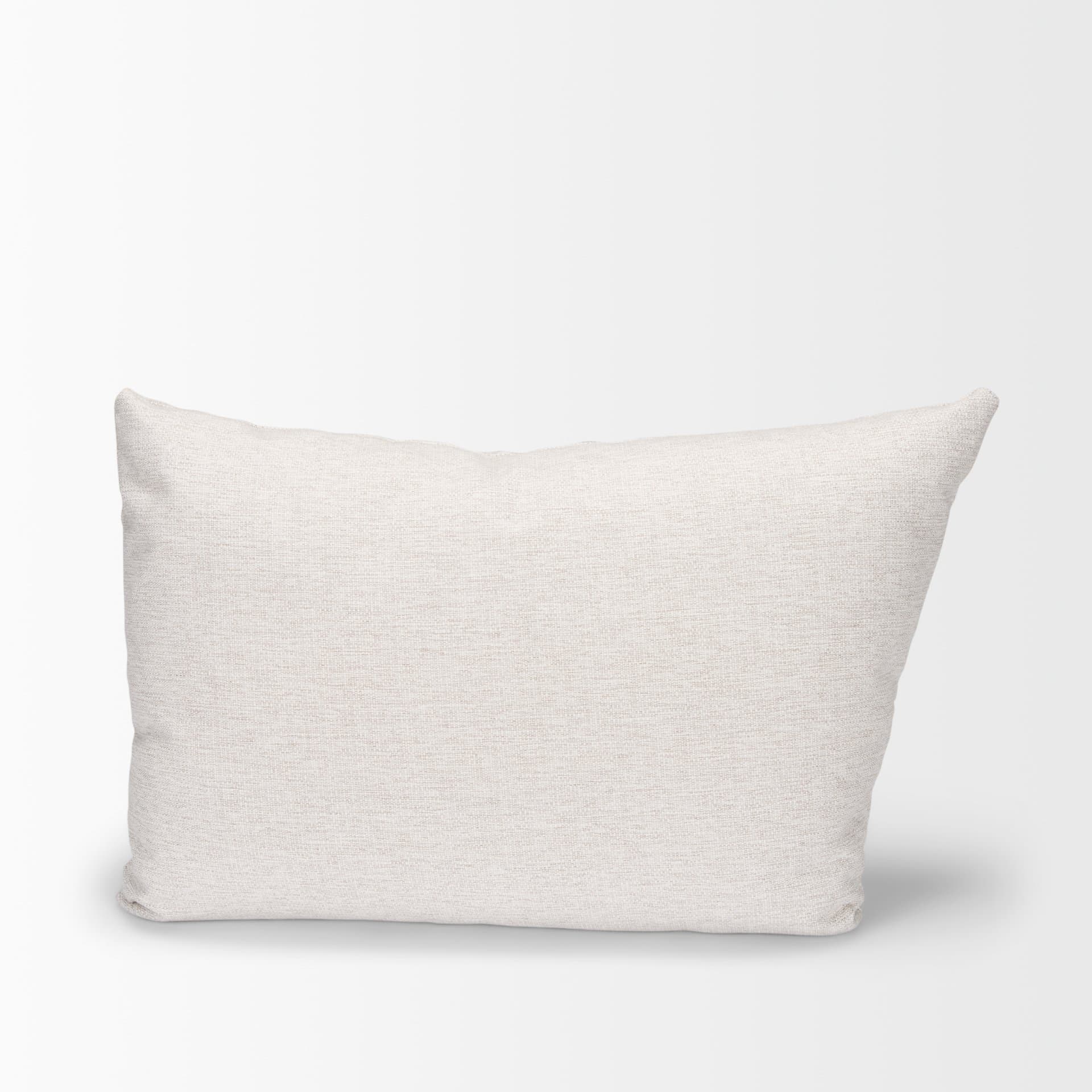 Halston Arm Pillow in Oatmeal Performance Fabric — product photograph