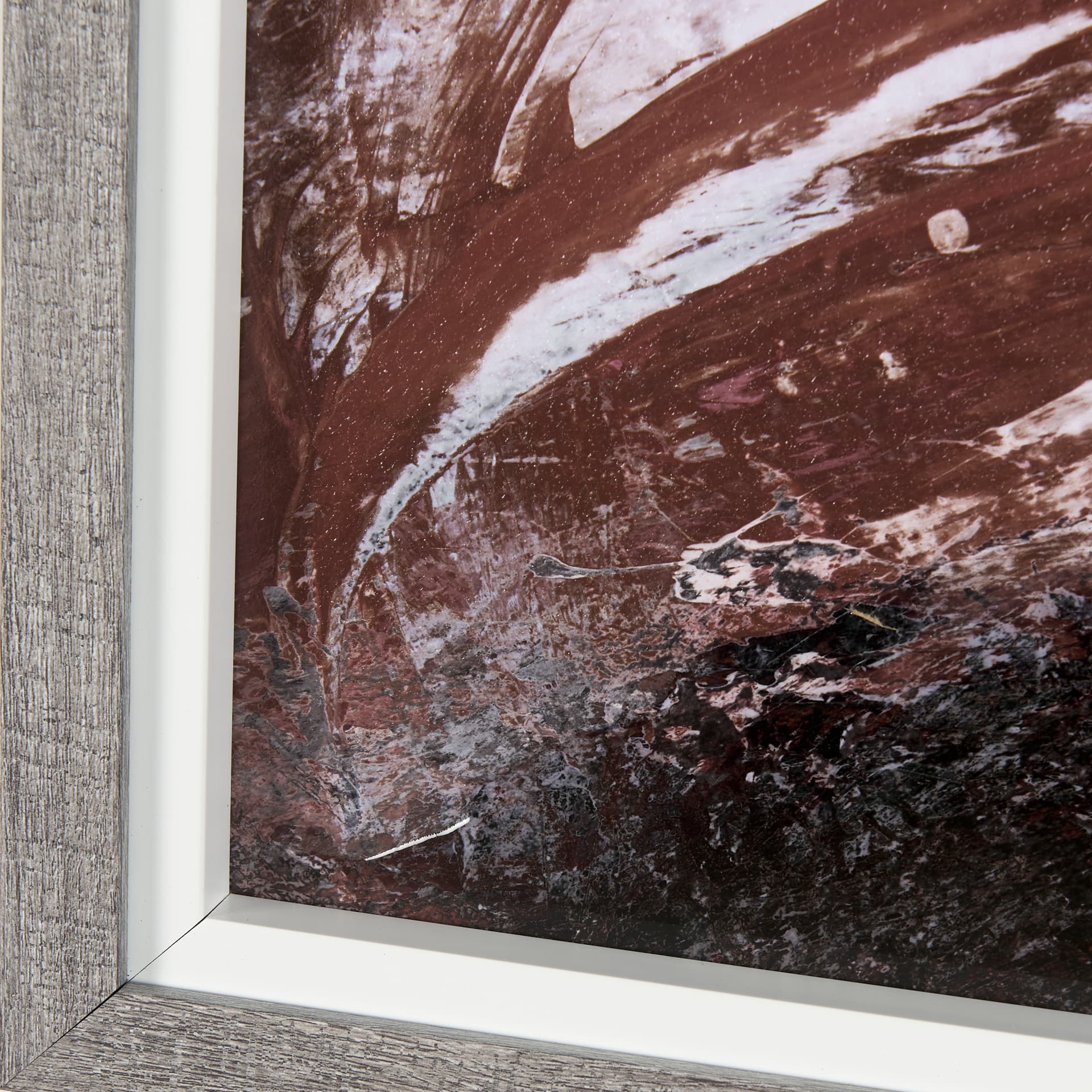 Sakura Rain I by Mercana Studio a Hand Embellished Textured Framed Art Print Matted under Glass — product photograph