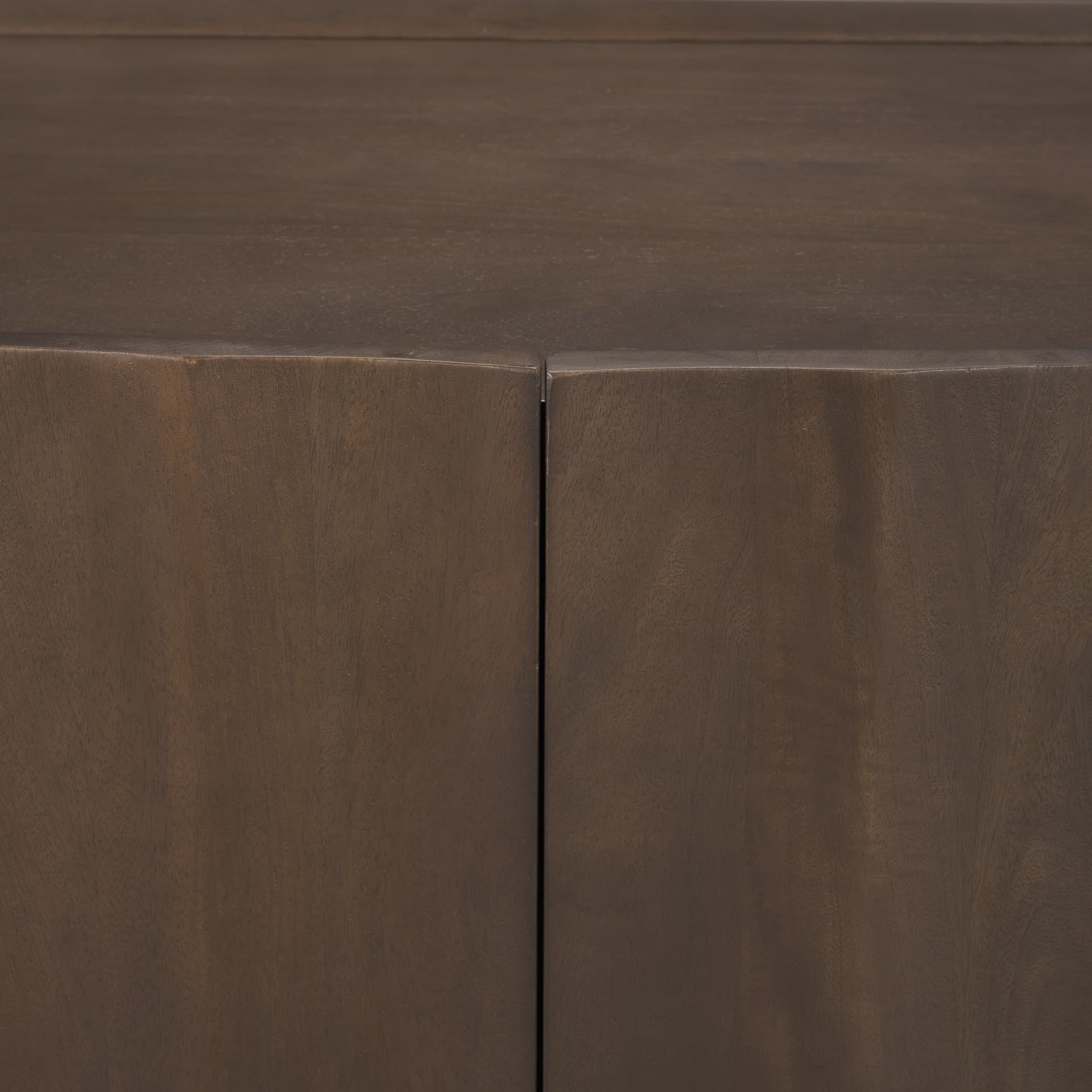 Swanson Dark Brown Wooden Scalloped Sideboard — product photograph