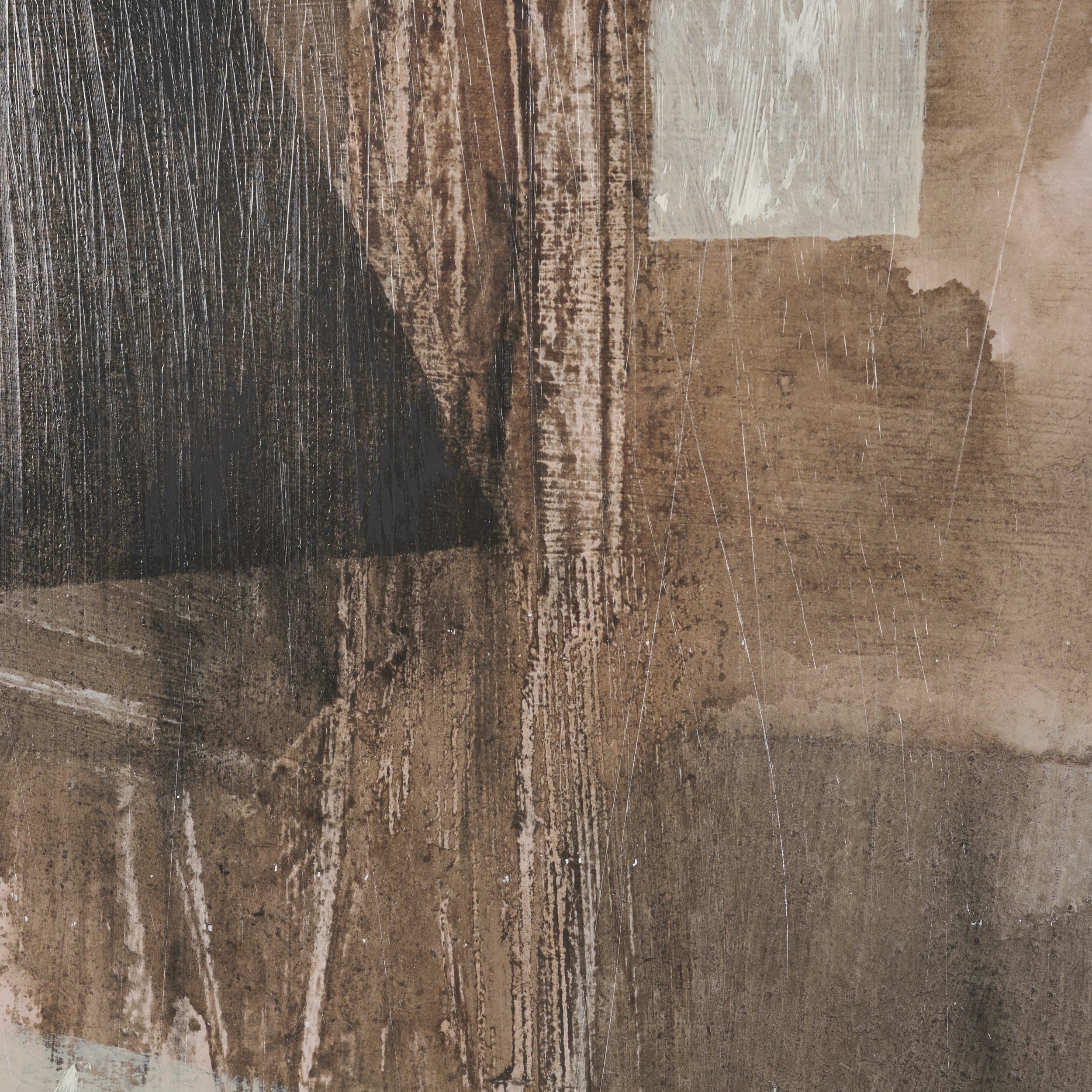 Fault Geometry II by Mercana Studio Hand-Embellished Textured Framed Artwork Matted under Glass — product photograph