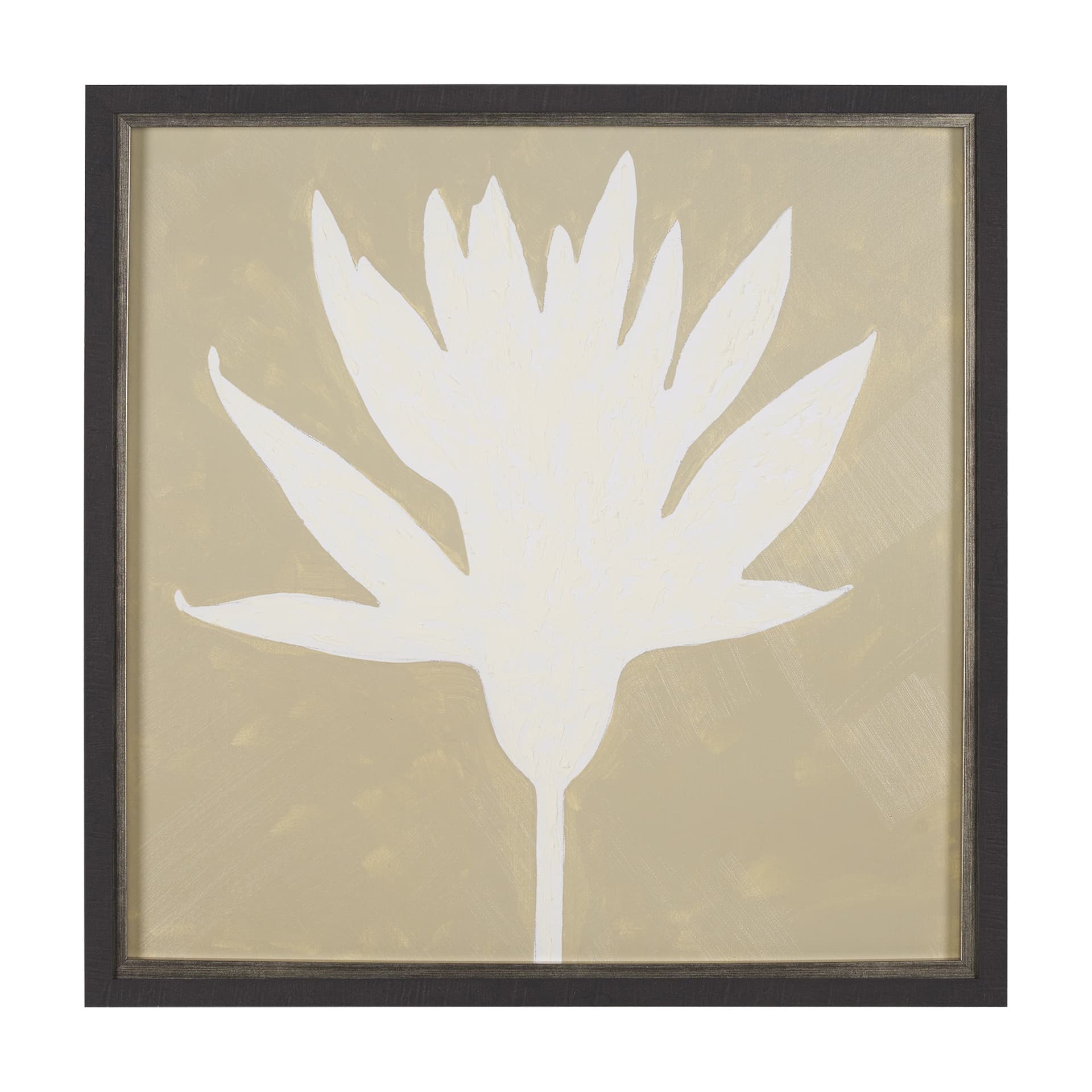 Floral Silhouettes II by Liz Jardine a Hand Embelished Textured Framed Art Print — product photograph