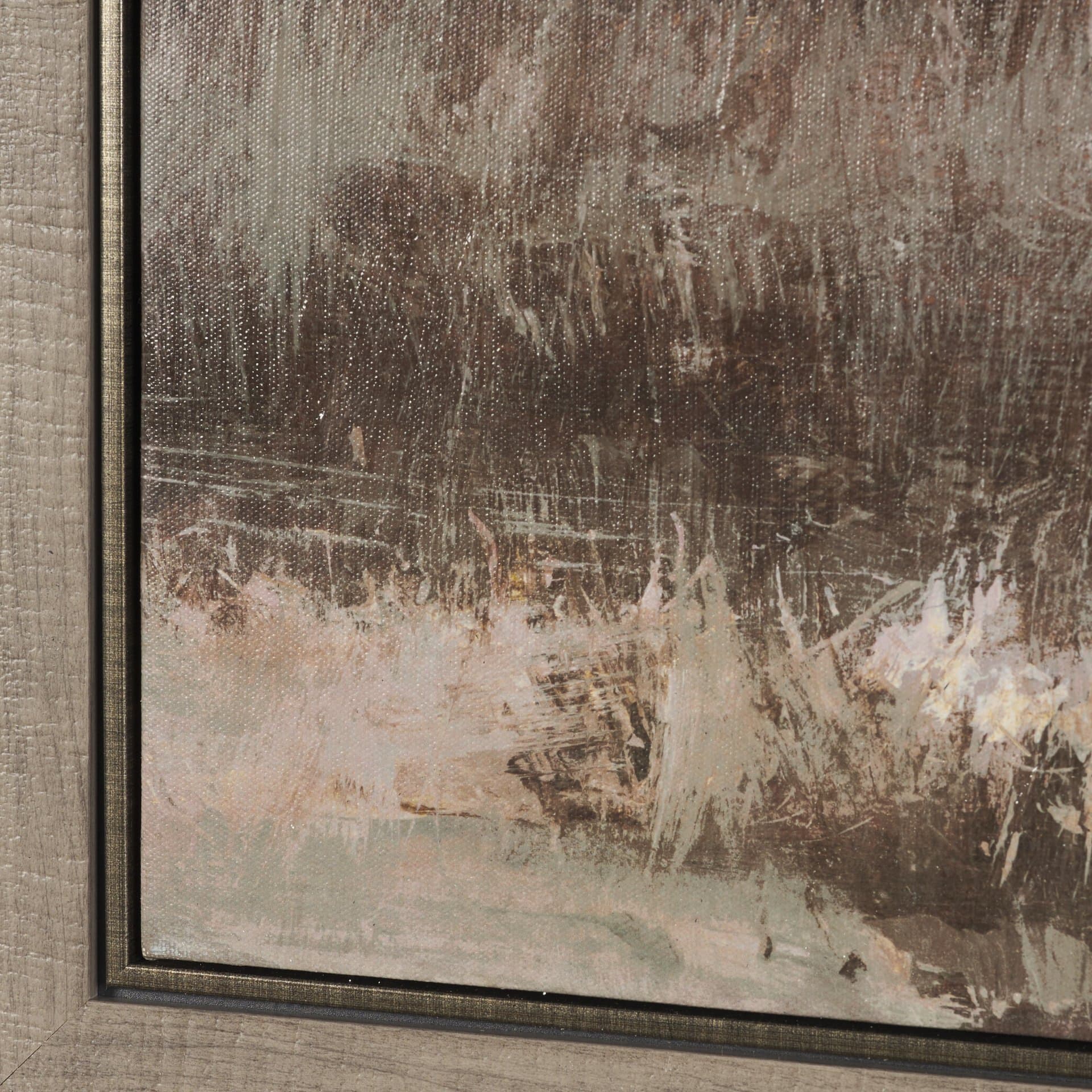 Calm Horizon II by Mercana Studio Hand-Embellished Textured Framed Canvas — product photograph