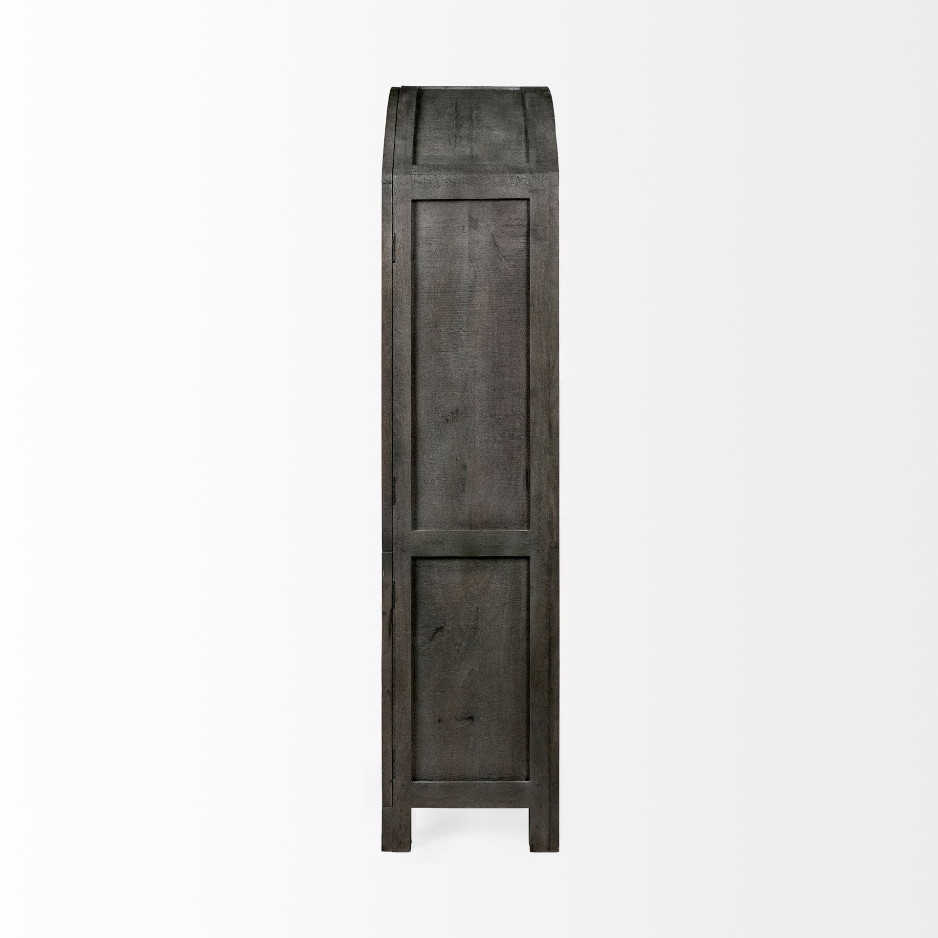 Barrett 48.5L X 17.25W X 73H Gray Solid Wood Display Cabinet — product photograph