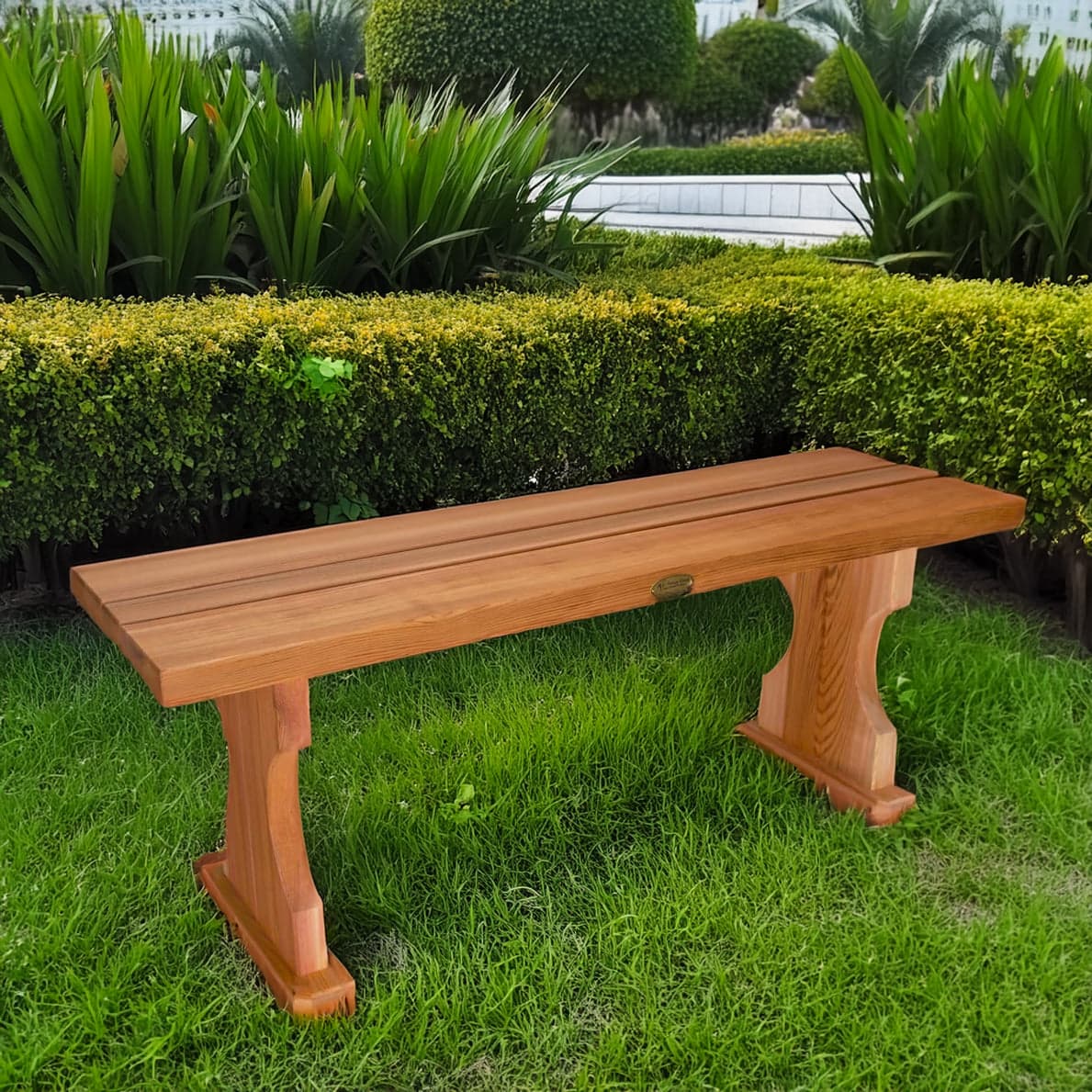 4-ft Cedar Backless Bench BB45 — product photograph