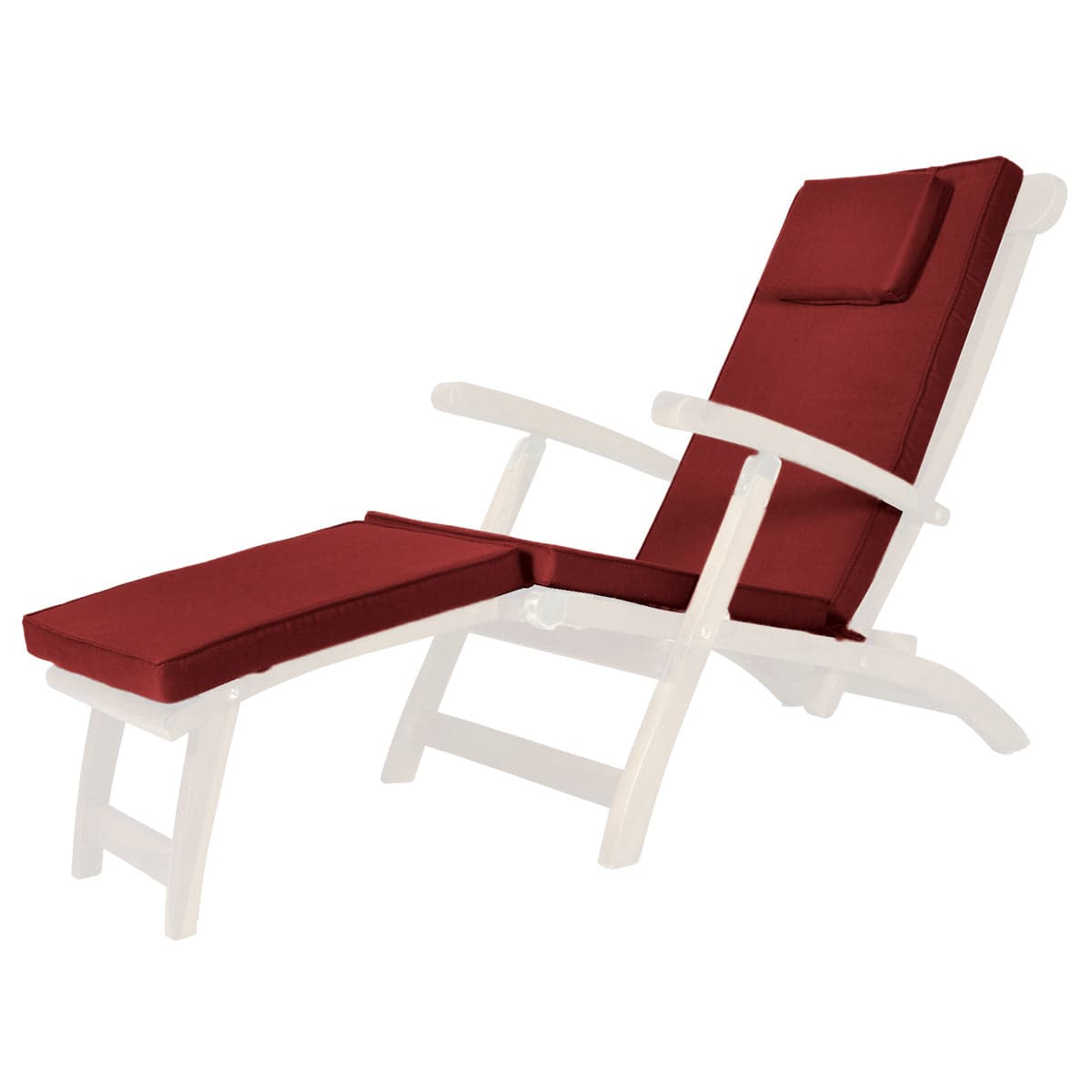 Steamer Chair Red Cushion TC53-R — product photograph