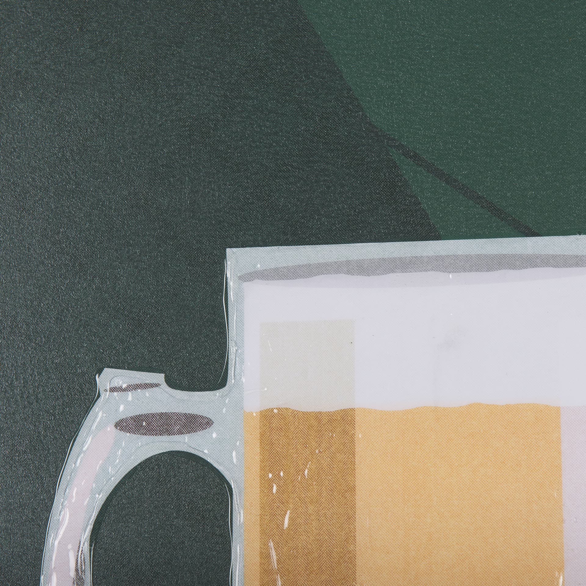 Beer Poster Lager by Mercana Studio a Hand Embellished Textured Framed Art Print — product photograph