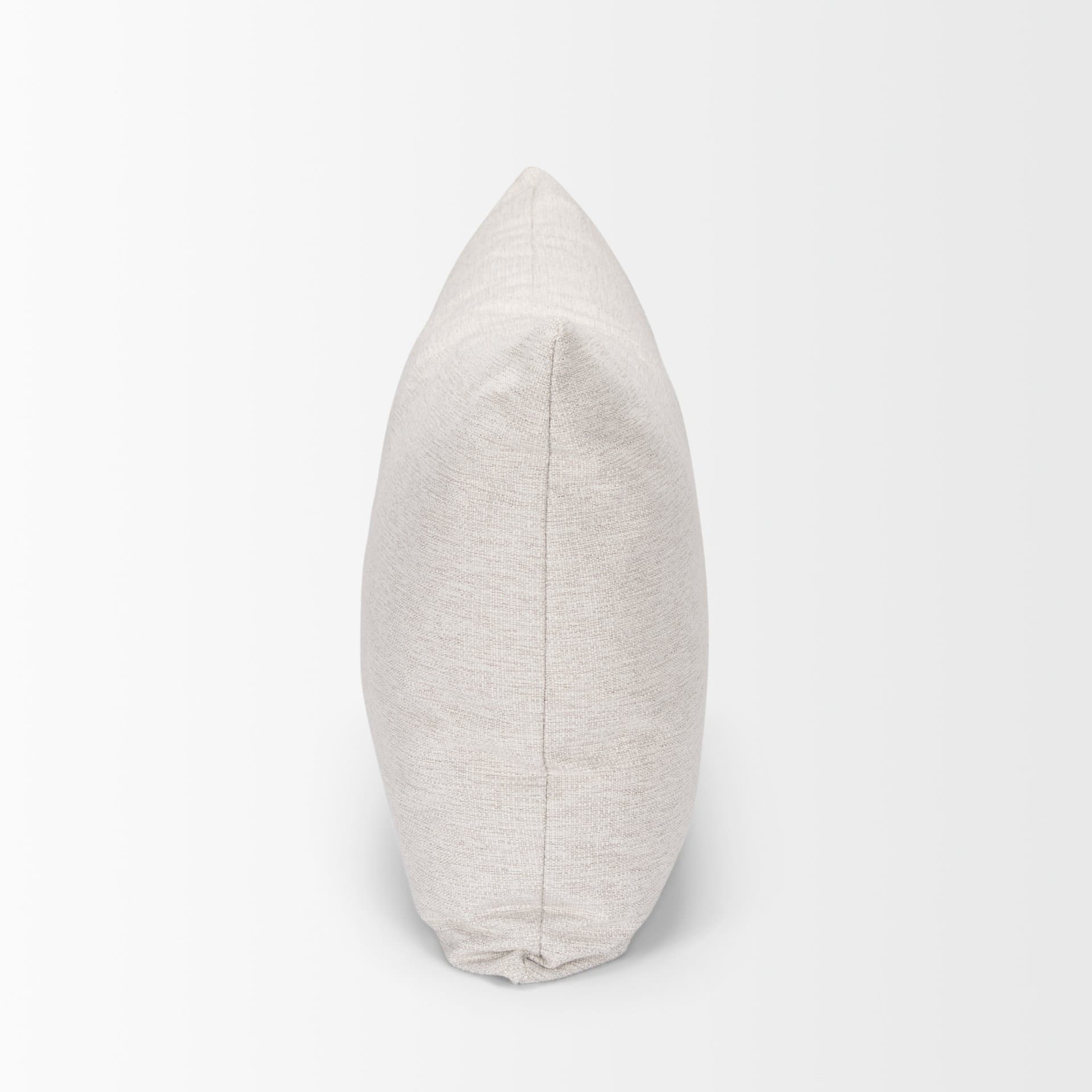 Halston Arm Pillow in Oatmeal Performance Fabric — product photograph