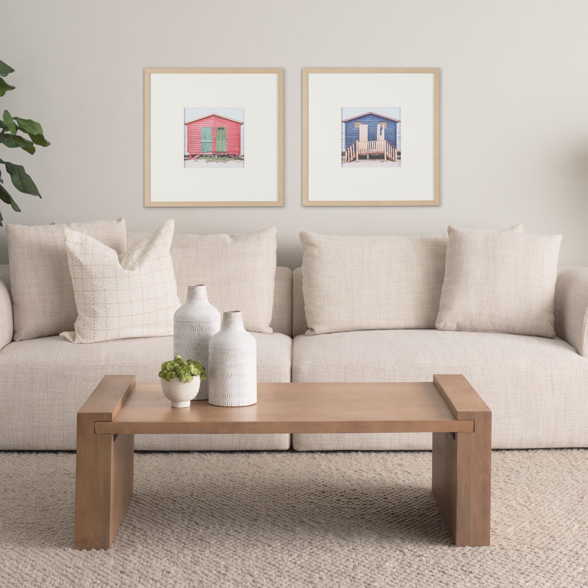 Beachside Retreat by Shot By Clint Framed Photo Print Matted under Glass — in a styled room