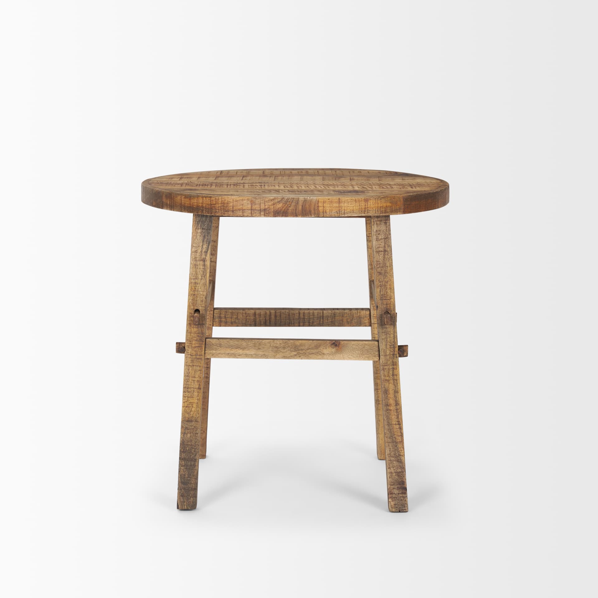 Rosie Large Brown Wood End Table — product photograph