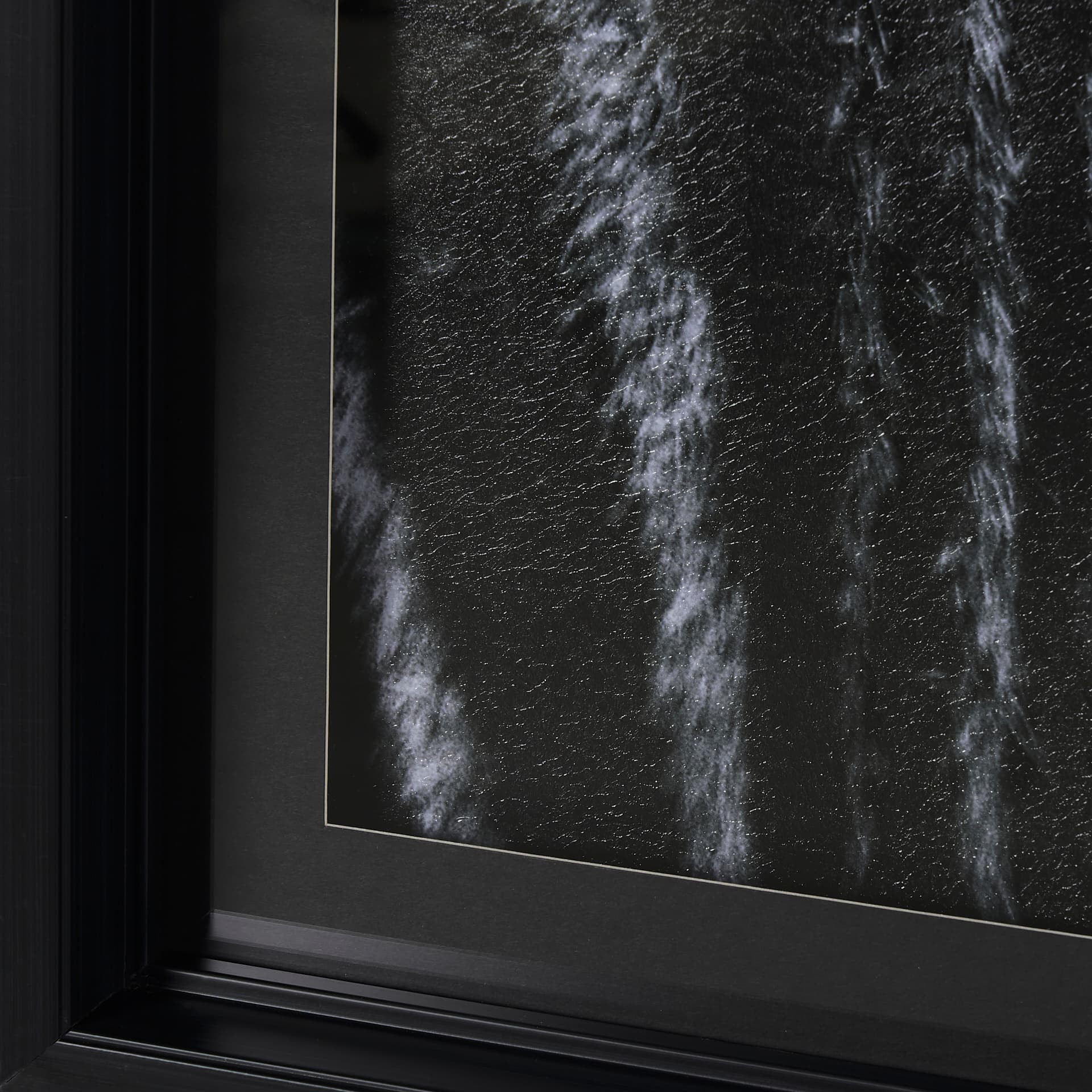 The look of Nature by Mercana Studio a Hand Embellished Textured Framed Photo Art Print Matted under — product photograph