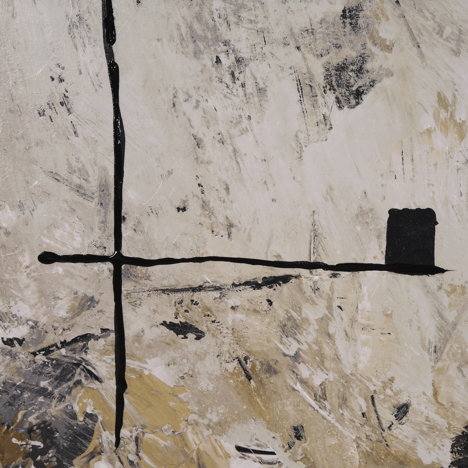 Clay I by Mercana Studio a Hand Embellished Textured Framed Canvas — product photograph