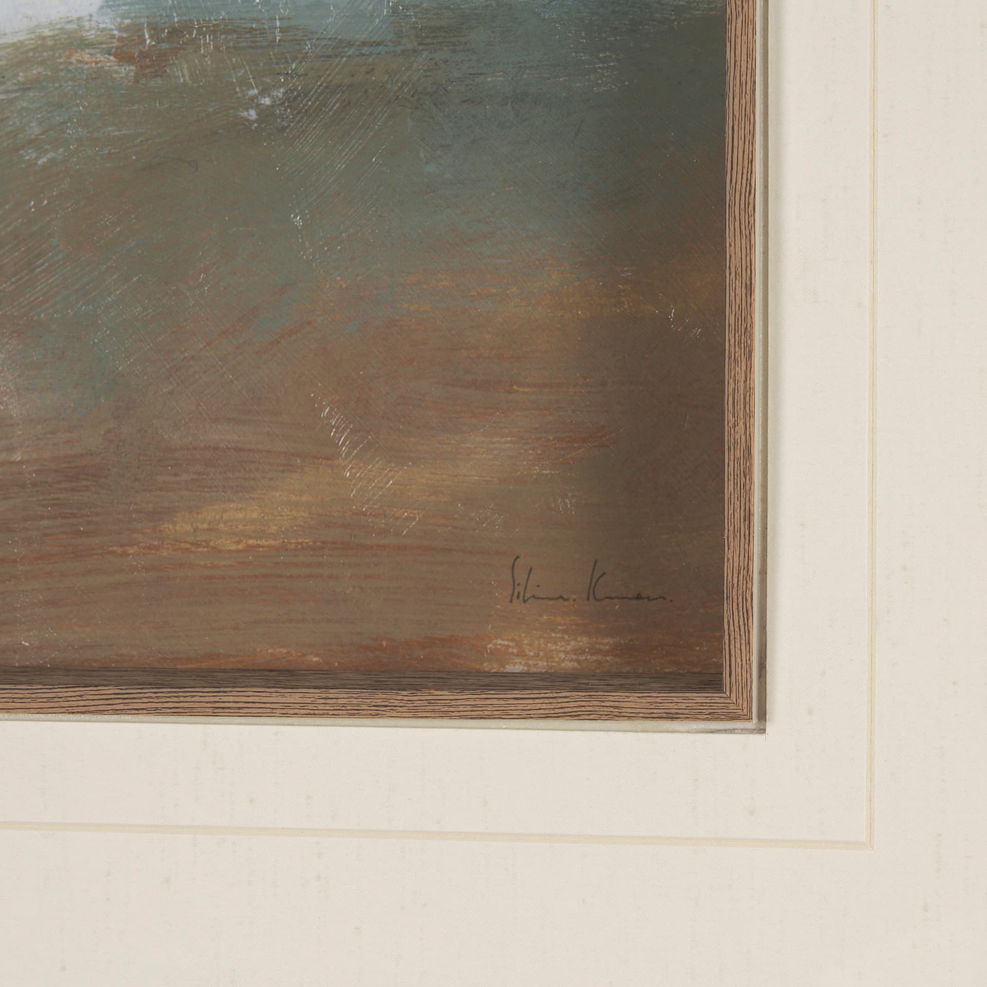 Structured View II by Mercana Studio a Hand Embellished Framed Art Print Matted under Glass — product photograph