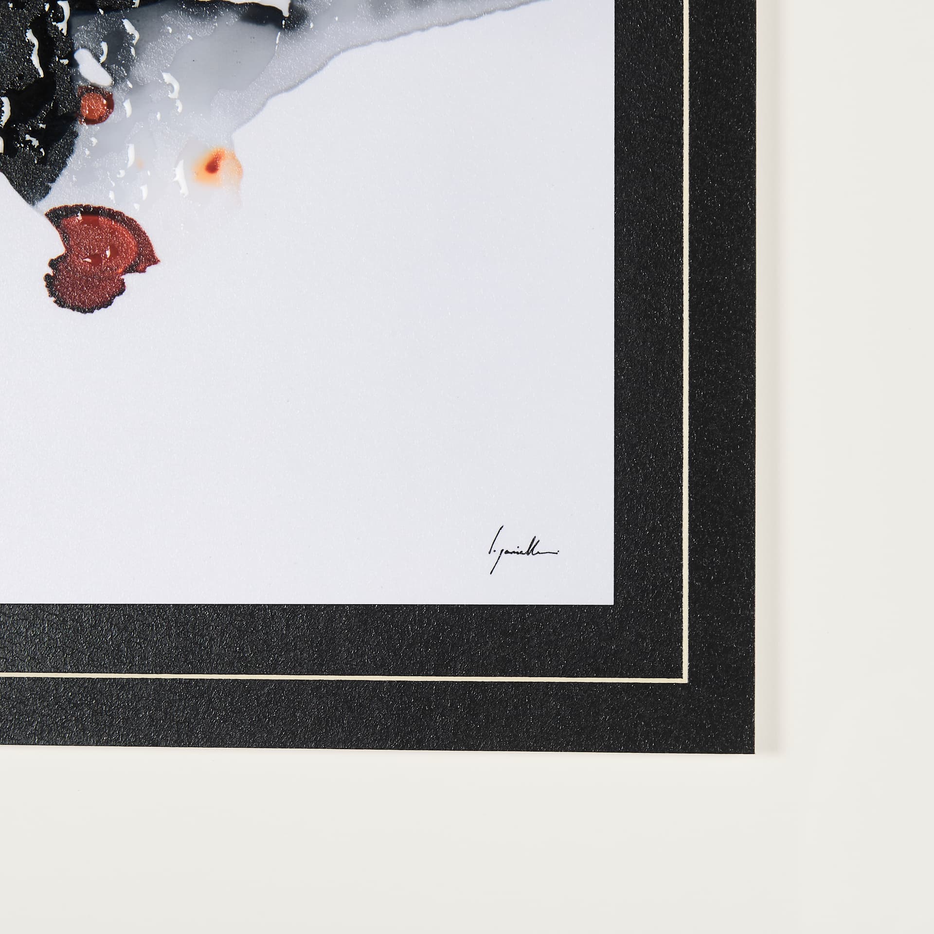 Shimmering Night III by Mercana Studio Hand Embellished Textured Framed Art Print Matted under Glass — product photograph