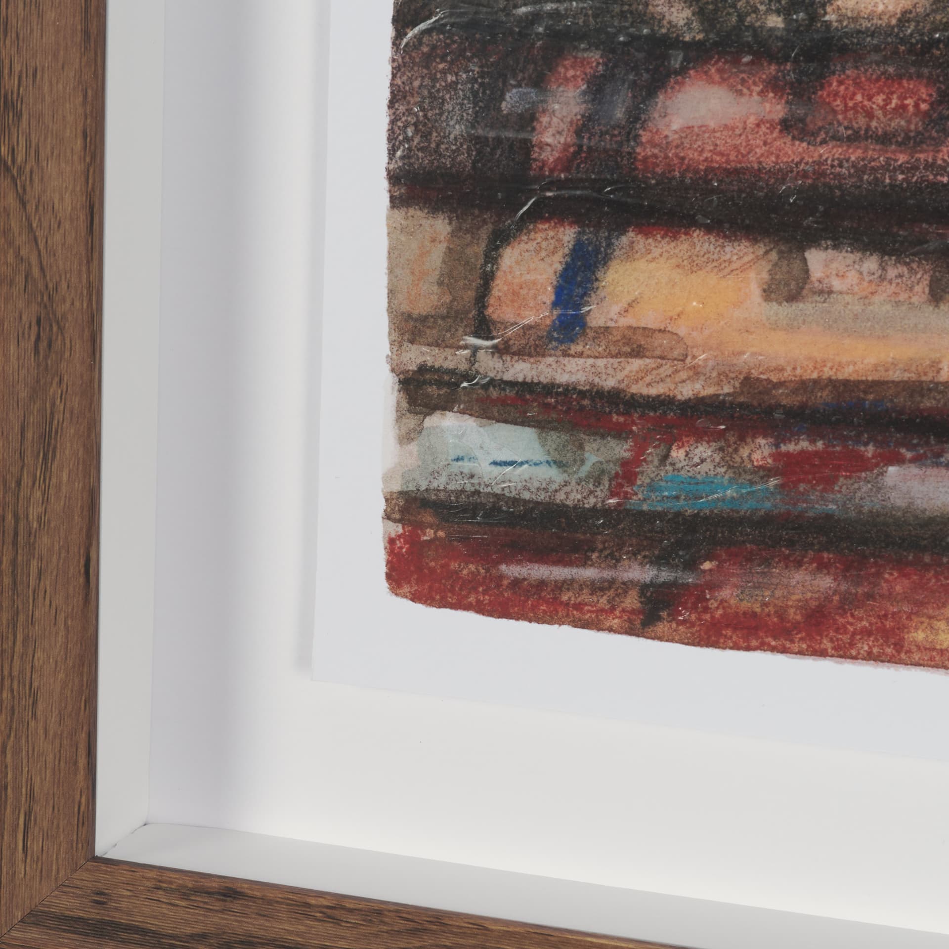 At The Cabin II by Mercana Studio Hand Embelished Framed Artwork Matted under Glass — product photograph