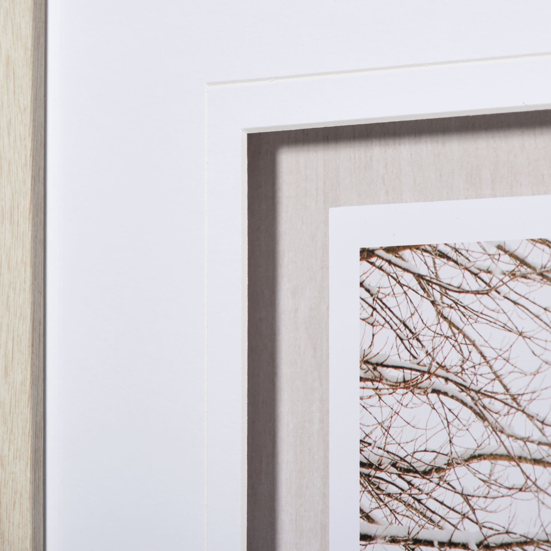 First Snow by Aledanda a Framed Photo Art Print Matted under Glass — product photograph