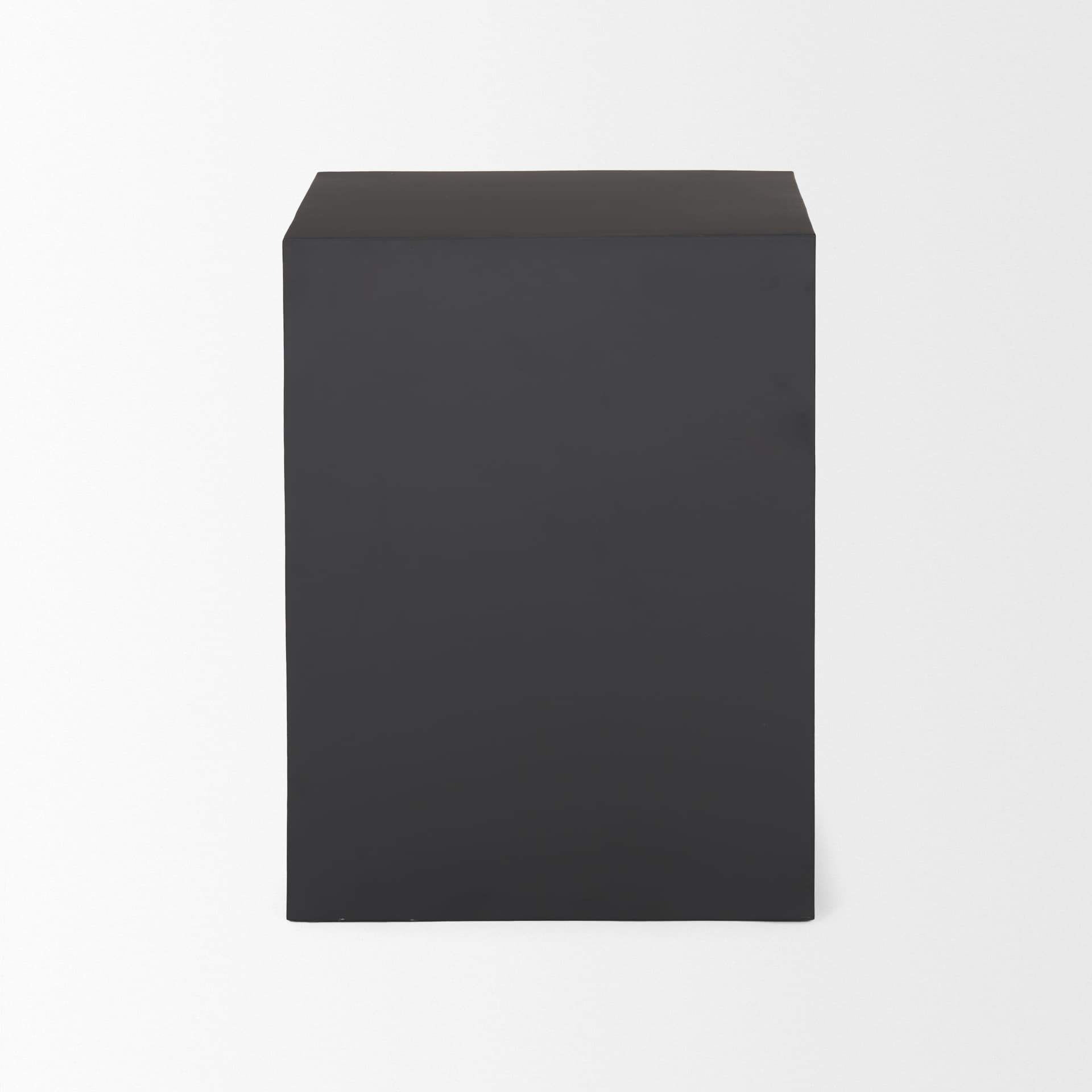 Sobi Matte Black Square Metal Side Table — product photograph