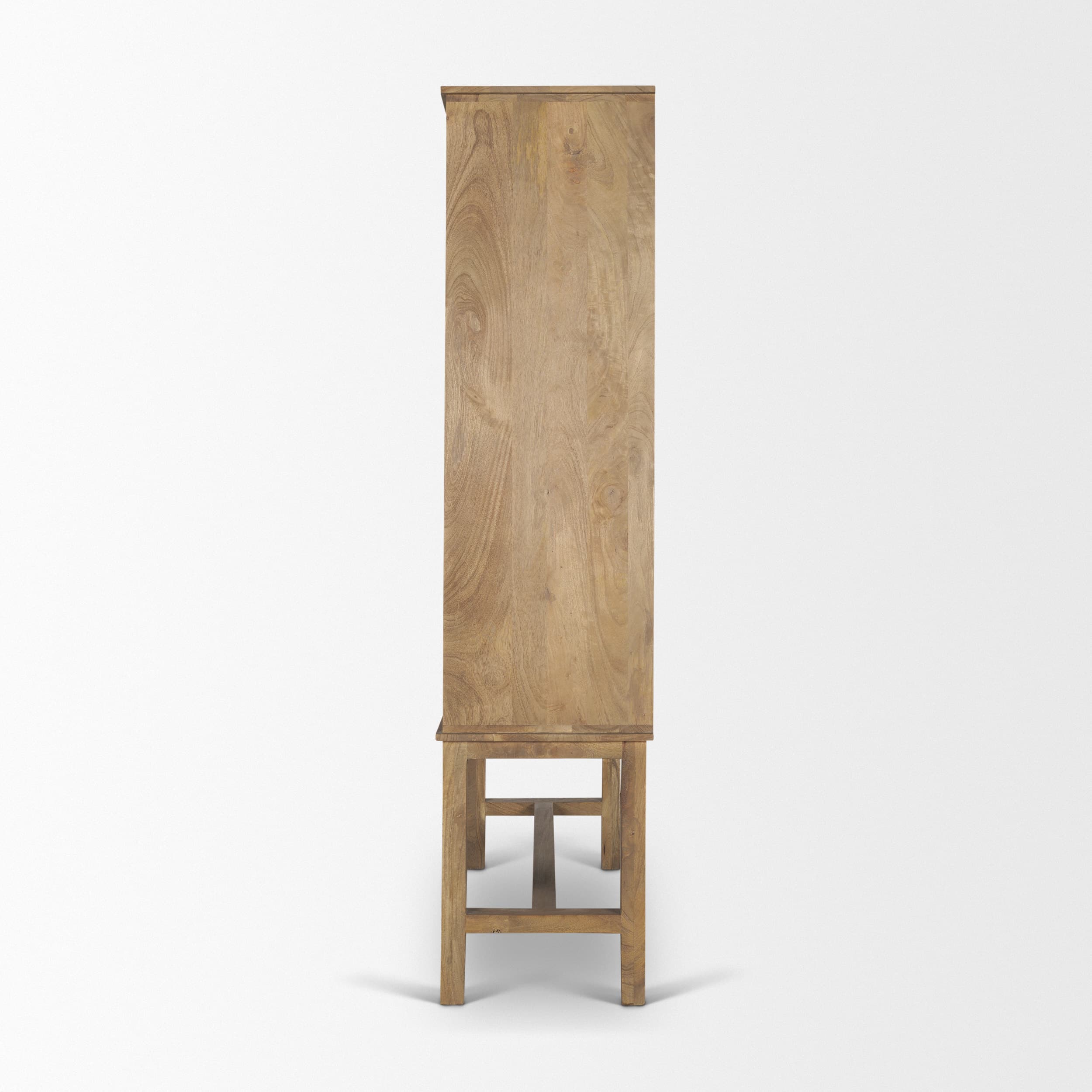 Truss Cool Brown Wood 6 Door Tall Cabinet — product photograph