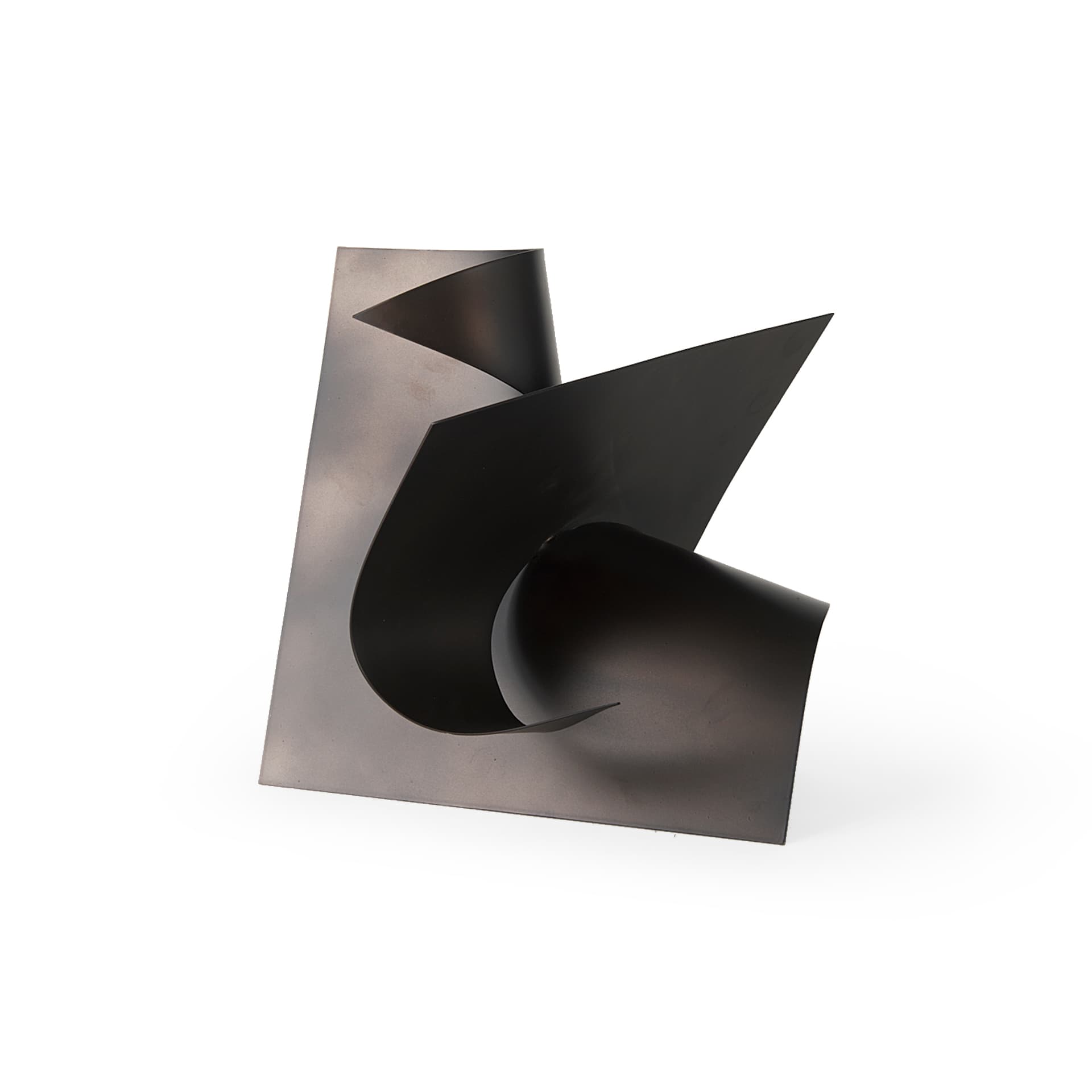 Francesca 11.8L x 11.8W x 11.8H Black Metal Sculptural Decorative Object — product photograph