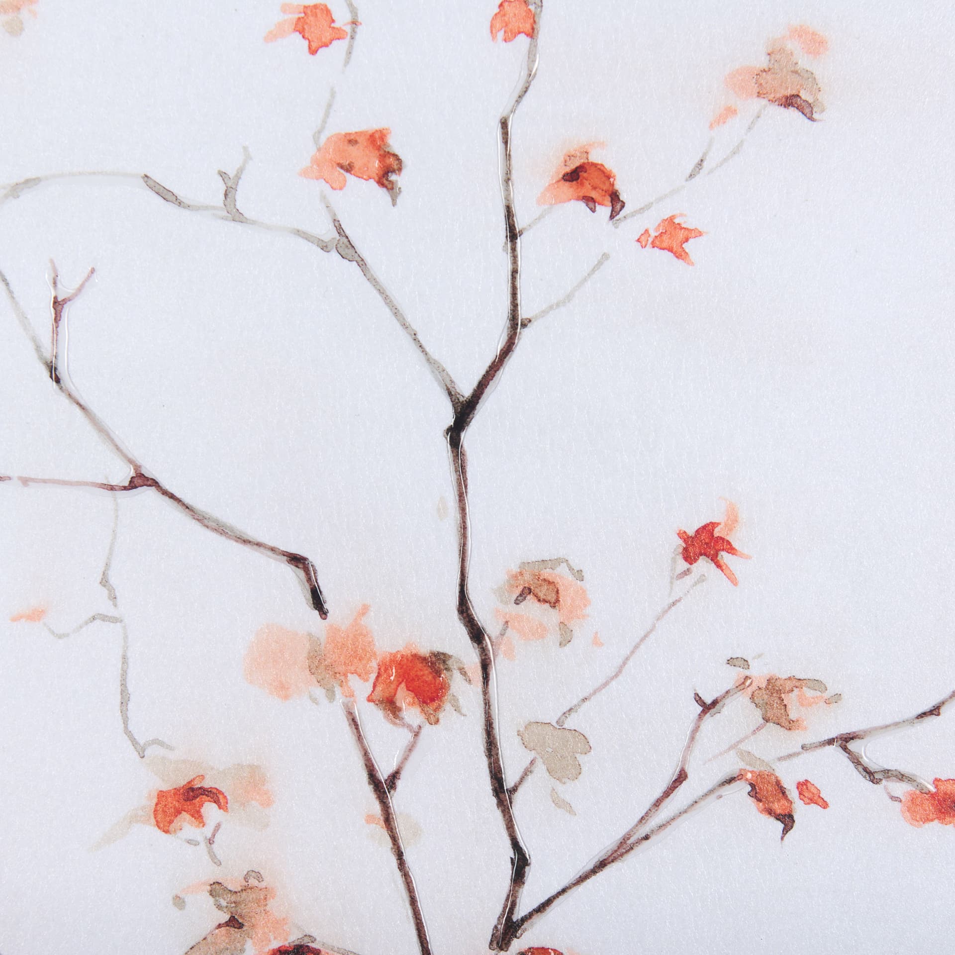 Autumn Branches II by Mercana Studio a Hand Embellished Textured Framed Art Print Matted under Glass — product photograph