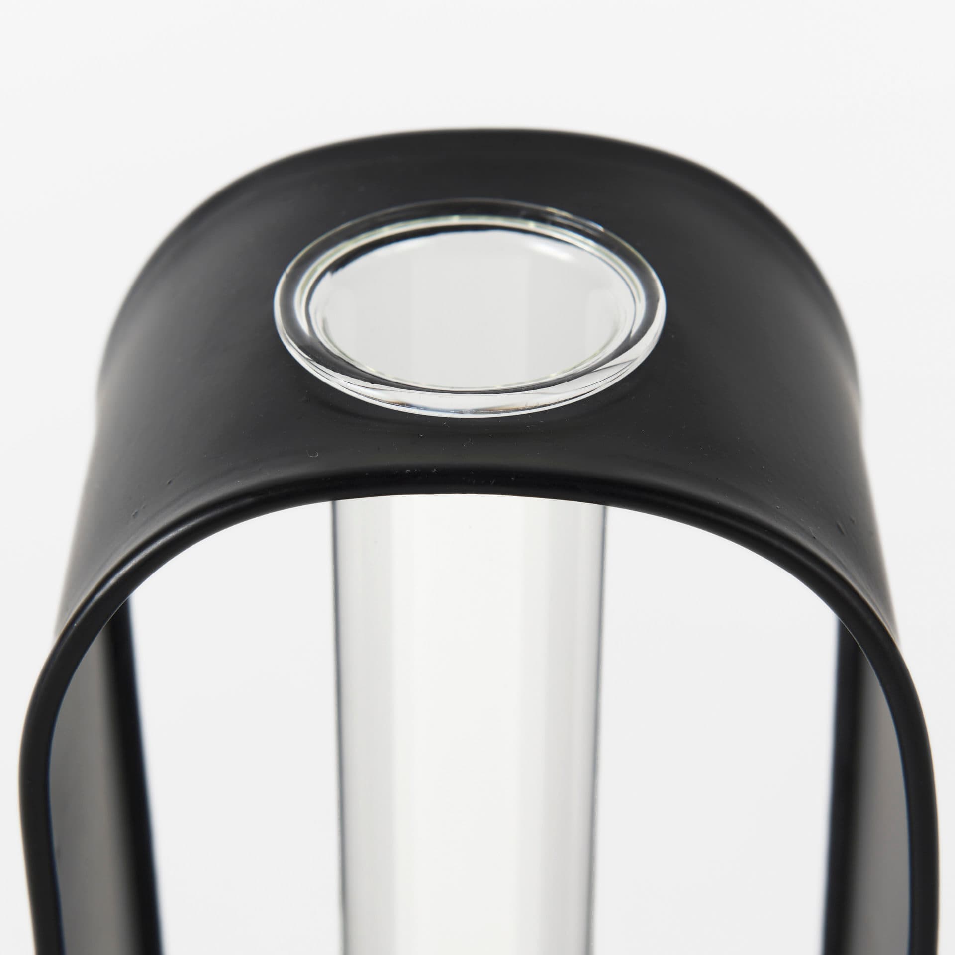 Boyer 5.1L x 3.0W x 12.0H Black Metal W/Glass Set of Two Test Tube Decorative Objects — product photograph