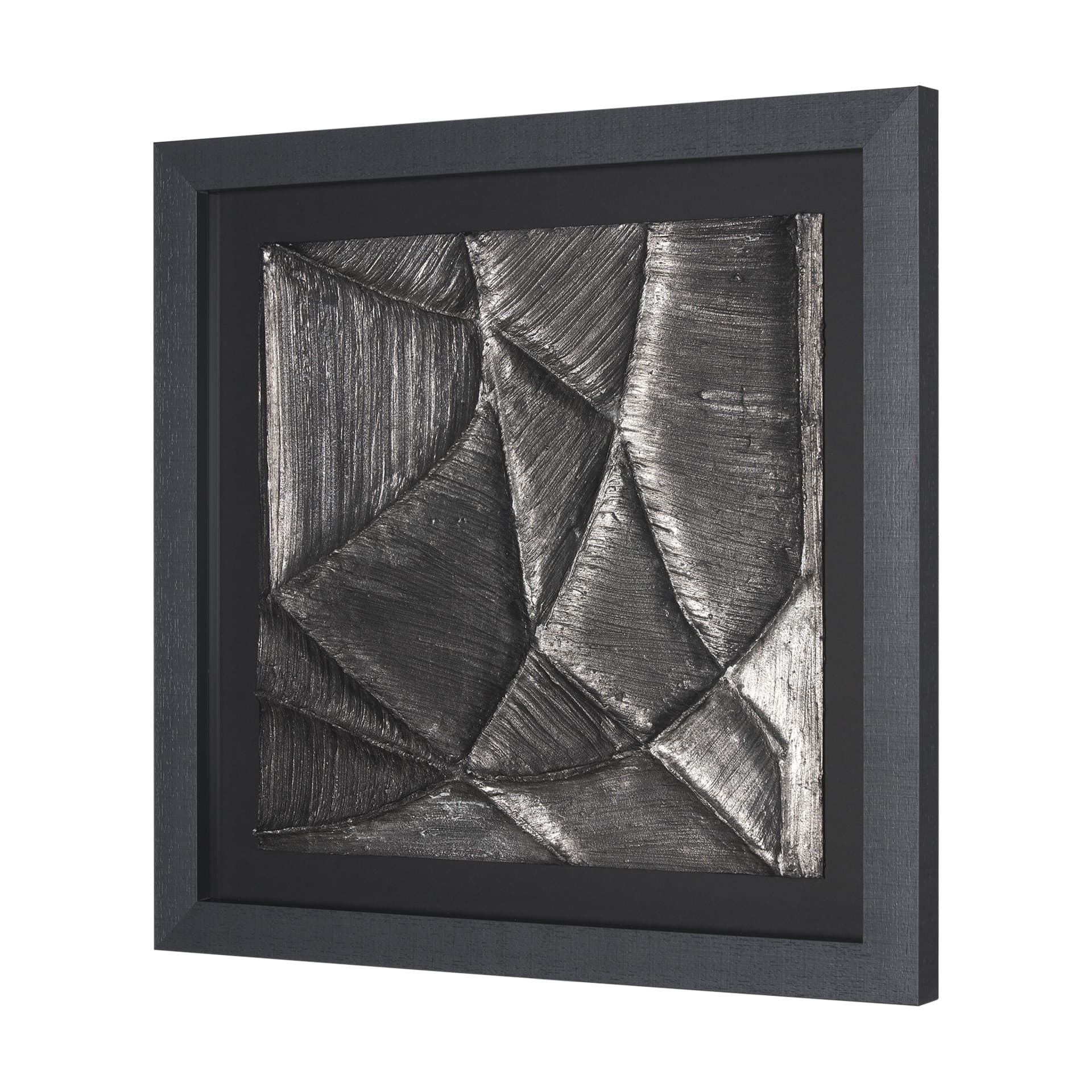 Spelter by Studio M a handmade Original Framed 3D Textured Artwork under Glass — product photograph