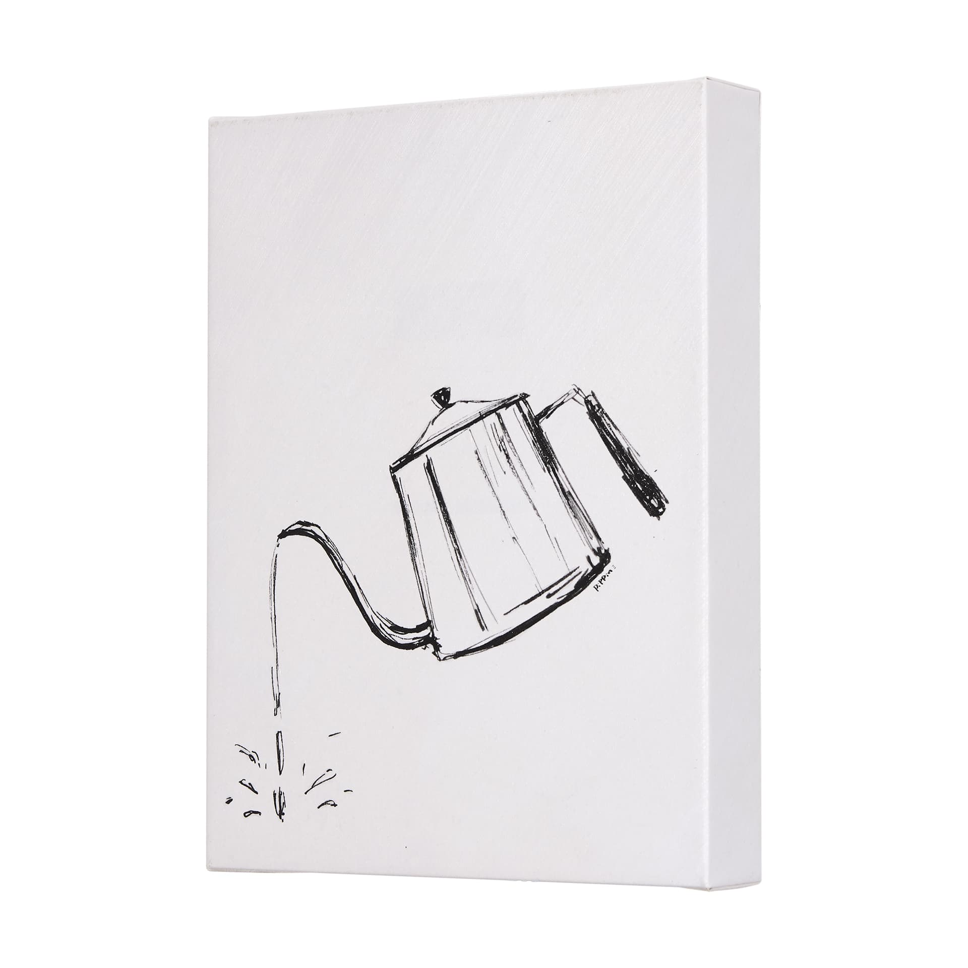 Gooseneck Kettle by Mercana Studio a Hand Embellished Textured Canvas — product photograph