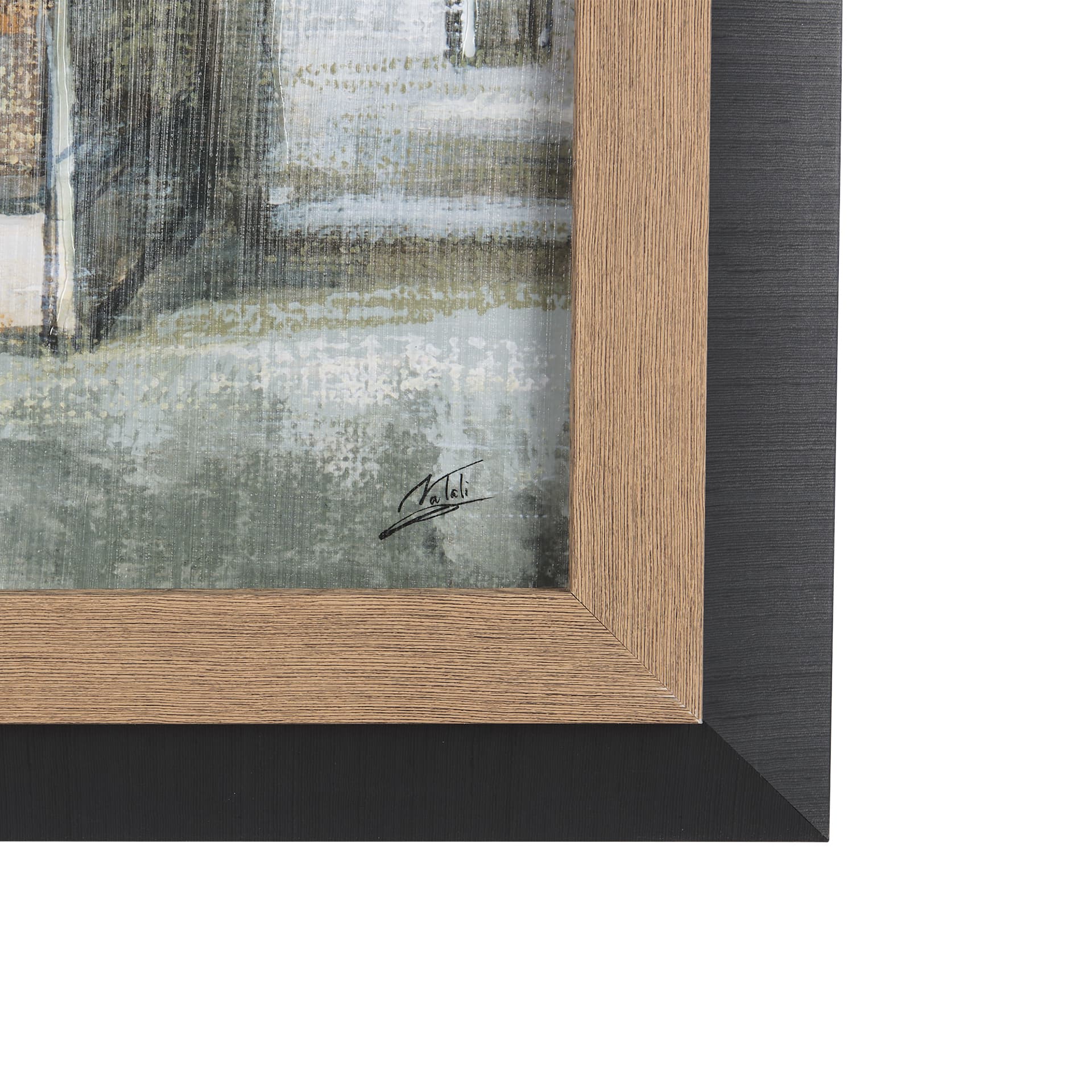 Old Barn II by Mercana Studio a Hand Embellished Textured Framed Art Print — product photograph
