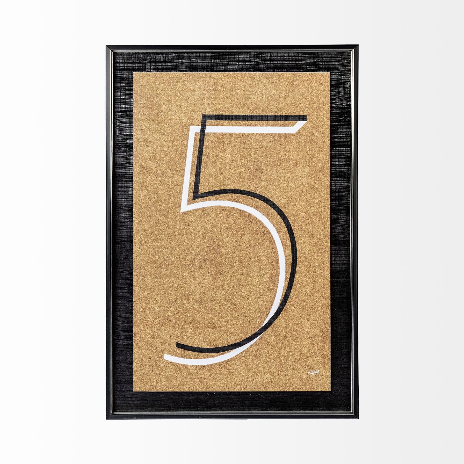 Value Collector 5 by Mercana Studio a Hand Embellished Textured Framed Art Print — product photograph