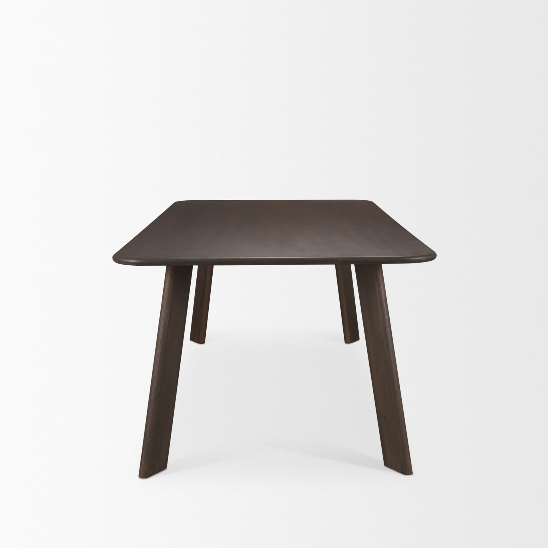 Welborn 84"L x 42"W Rectangular Dining Table | Modern | Dark Brown Wood | Seats 8 — product photograph