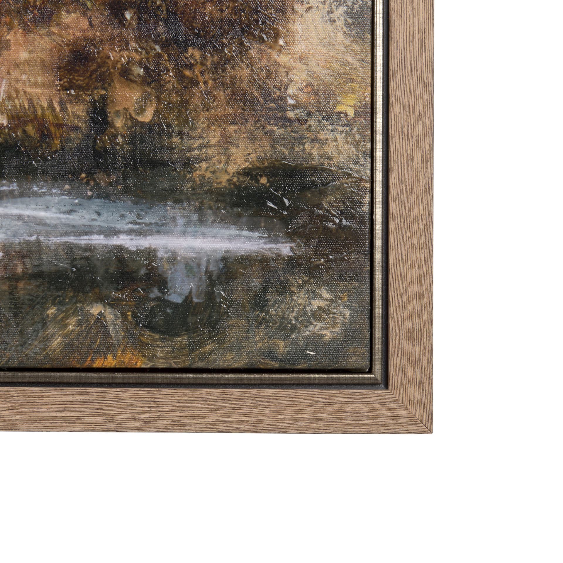 River Valley by Mercana Studio a Hand Embellished Textured Framed Canvas — product photograph